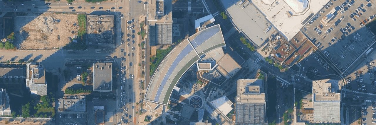 Amazing Brentwood aerial view