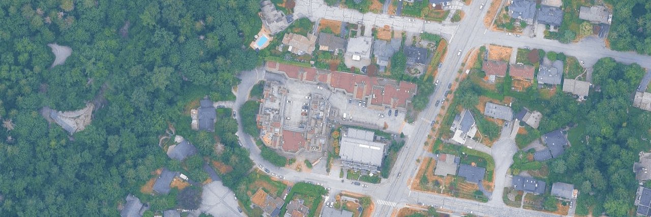 Delbrook Plaza aerial view