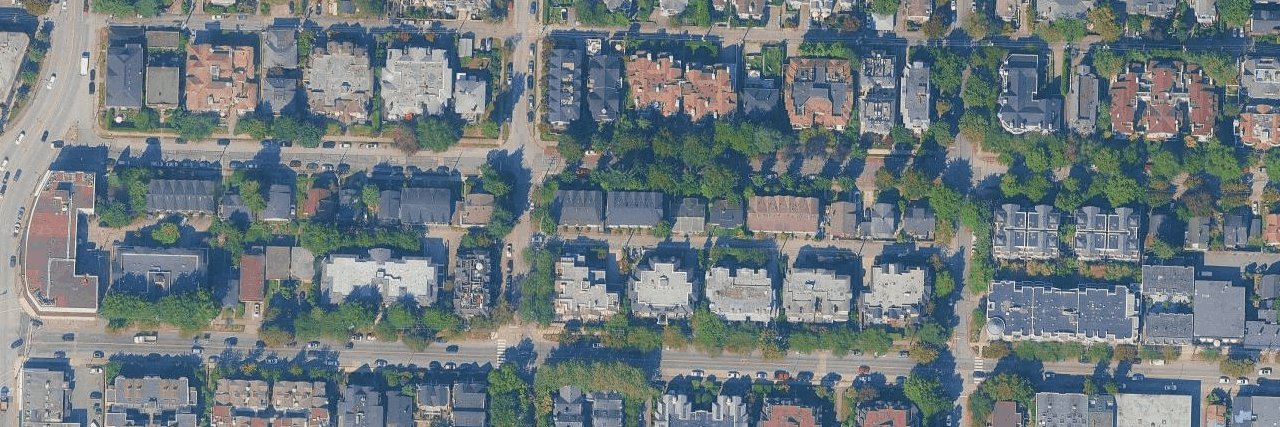 Redbricks aerial view