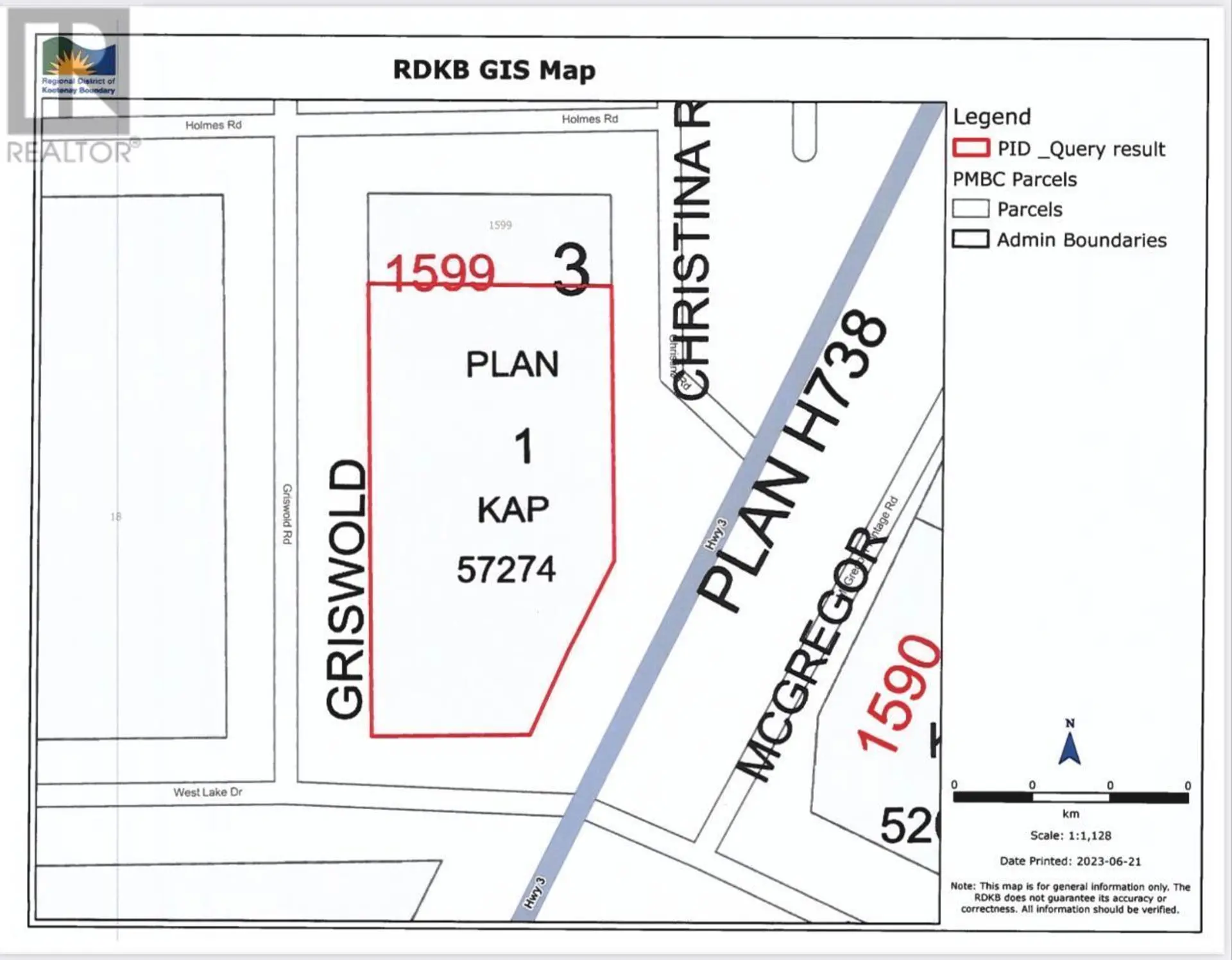 Property at LOT 1 GRISWALD ROAD, Christina Lake, BC