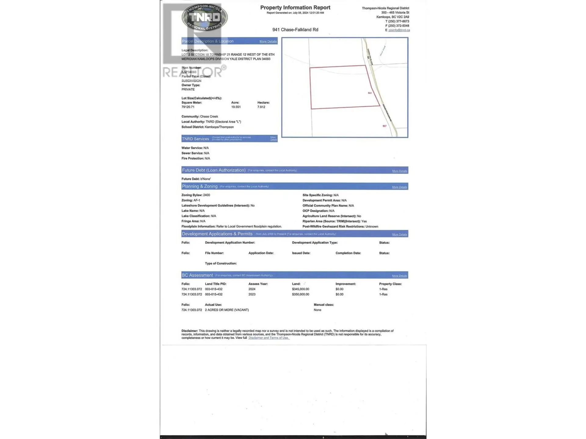 Property at 941 CHASE FALKLAND ROAD, Chase, BC