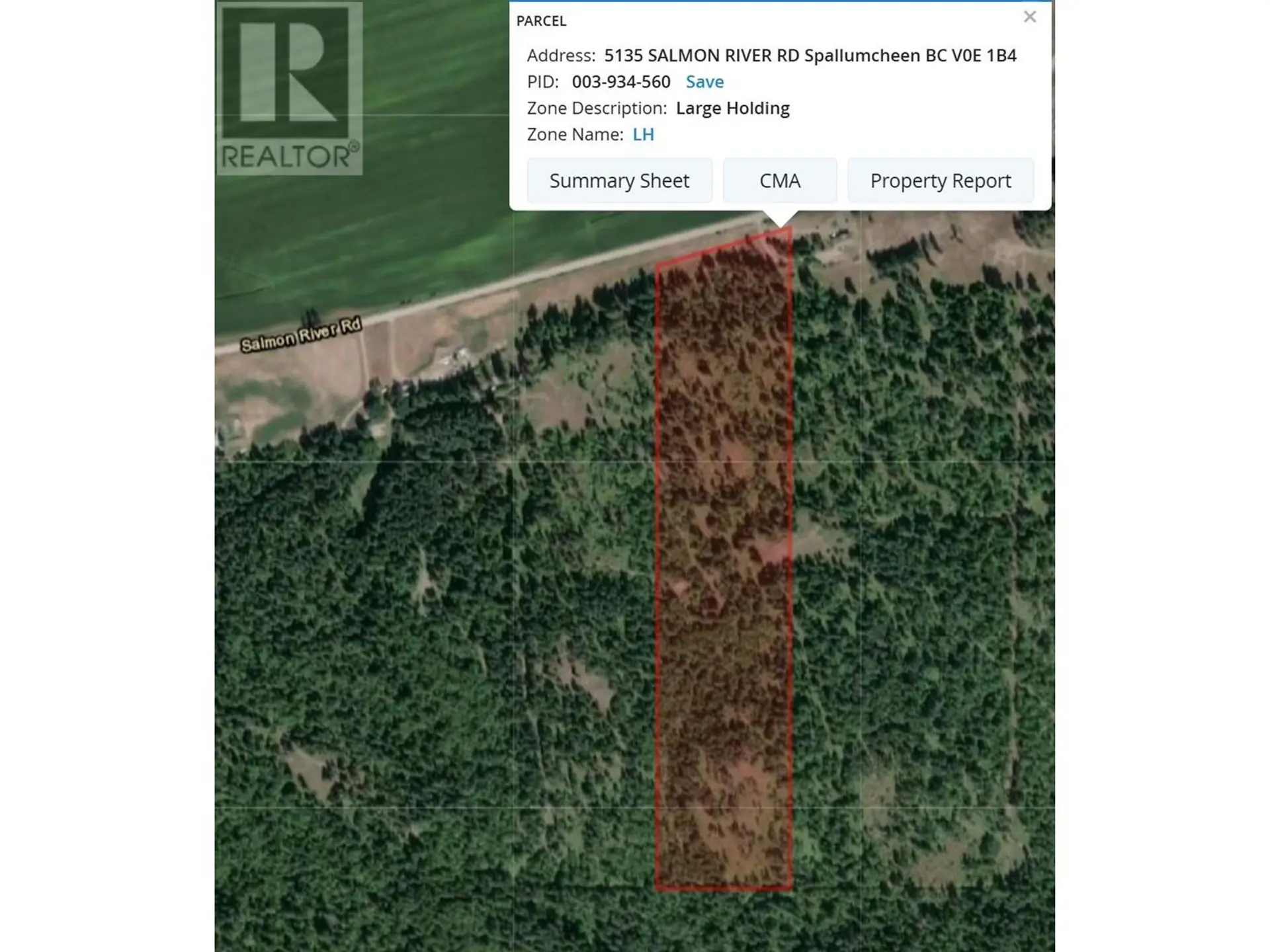 Property at 5135 SALMON RIVER ROAD, Spallumcheen, BC