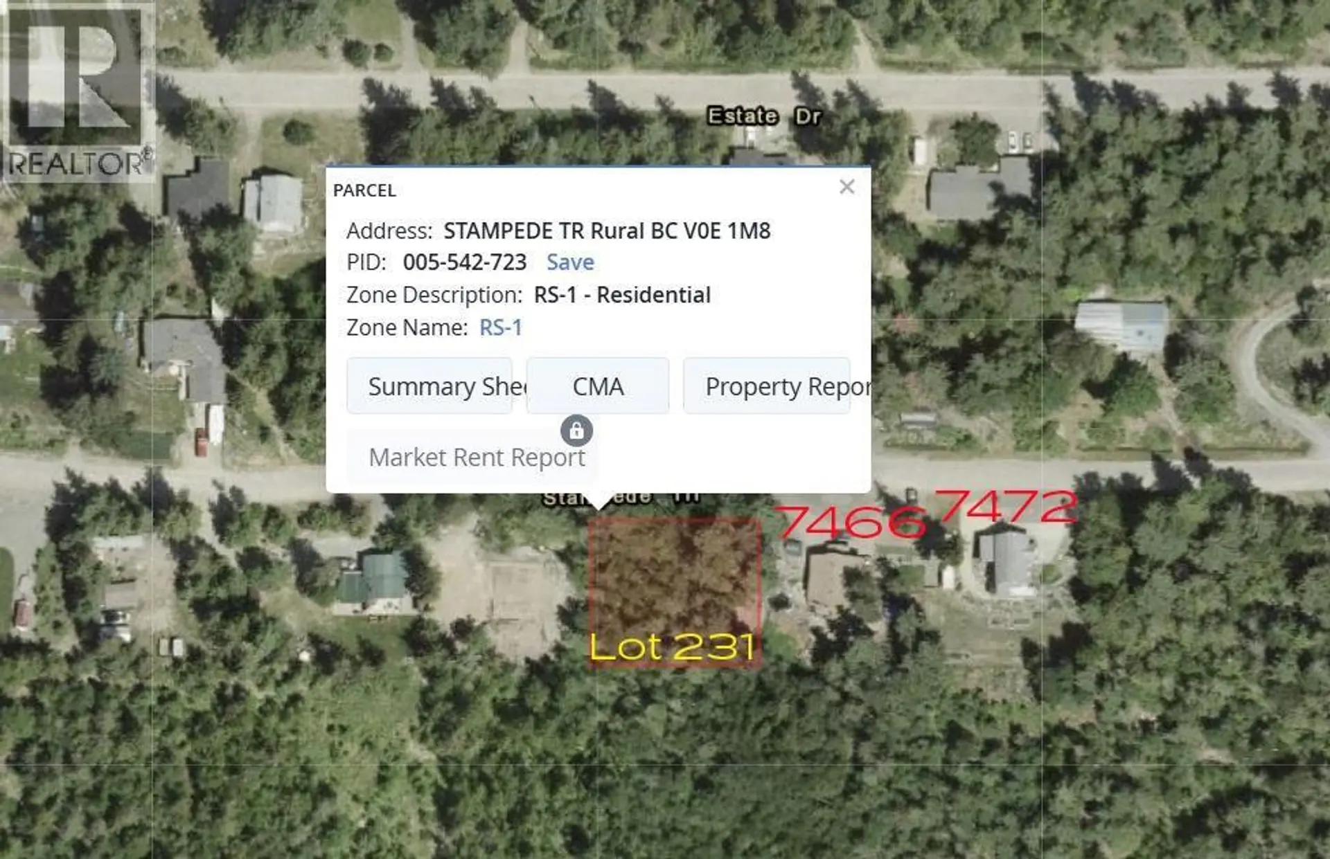 Property at STAMPEDE TRAIL LOT# 231, Anglemont, BC