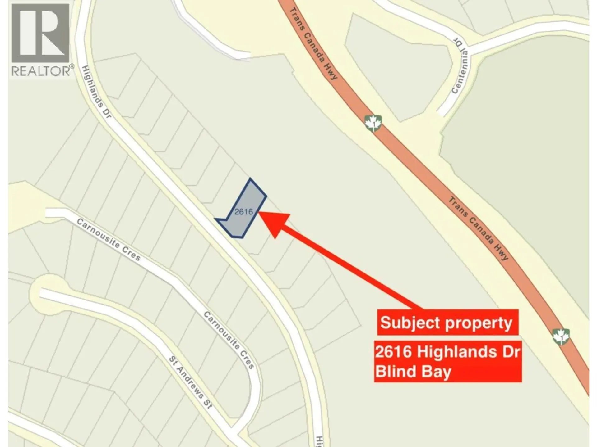 Property at 2616 HIGHLAND DRIVE, Blind Bay, BC