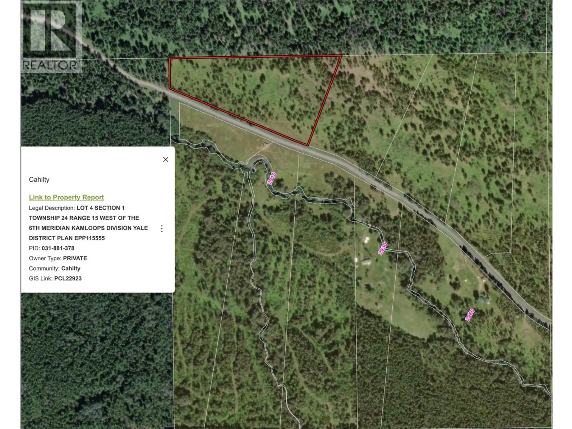 Property at LOT 4 FADEAR CREEK ROAD, Kamloops, BC