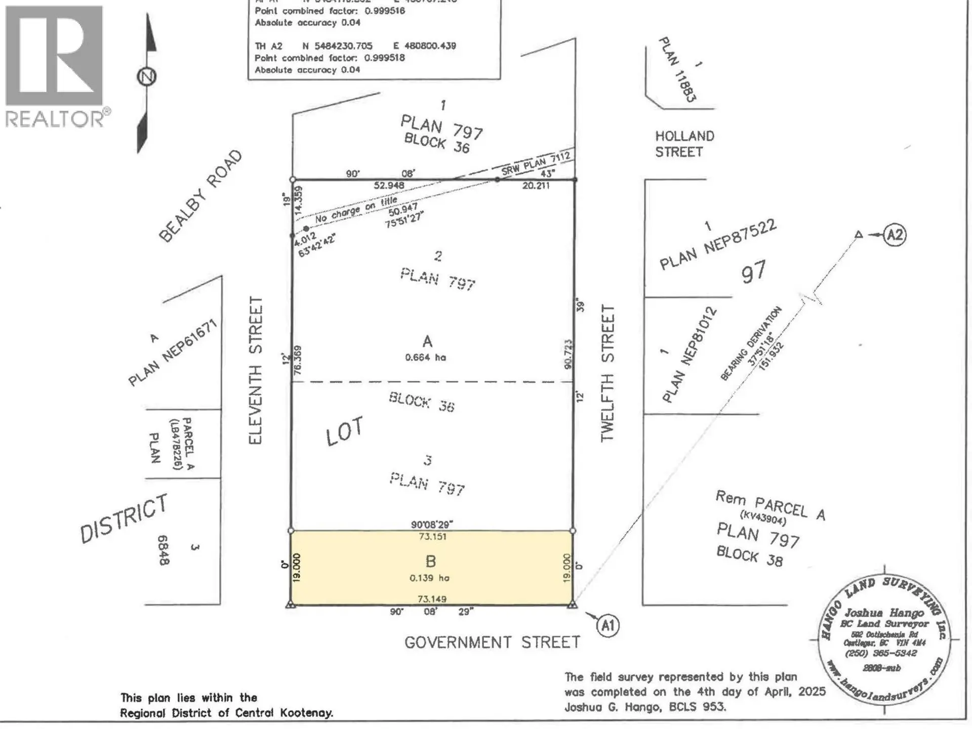 Property at LOT B GOVERNMENT STREET, Nelson, BC