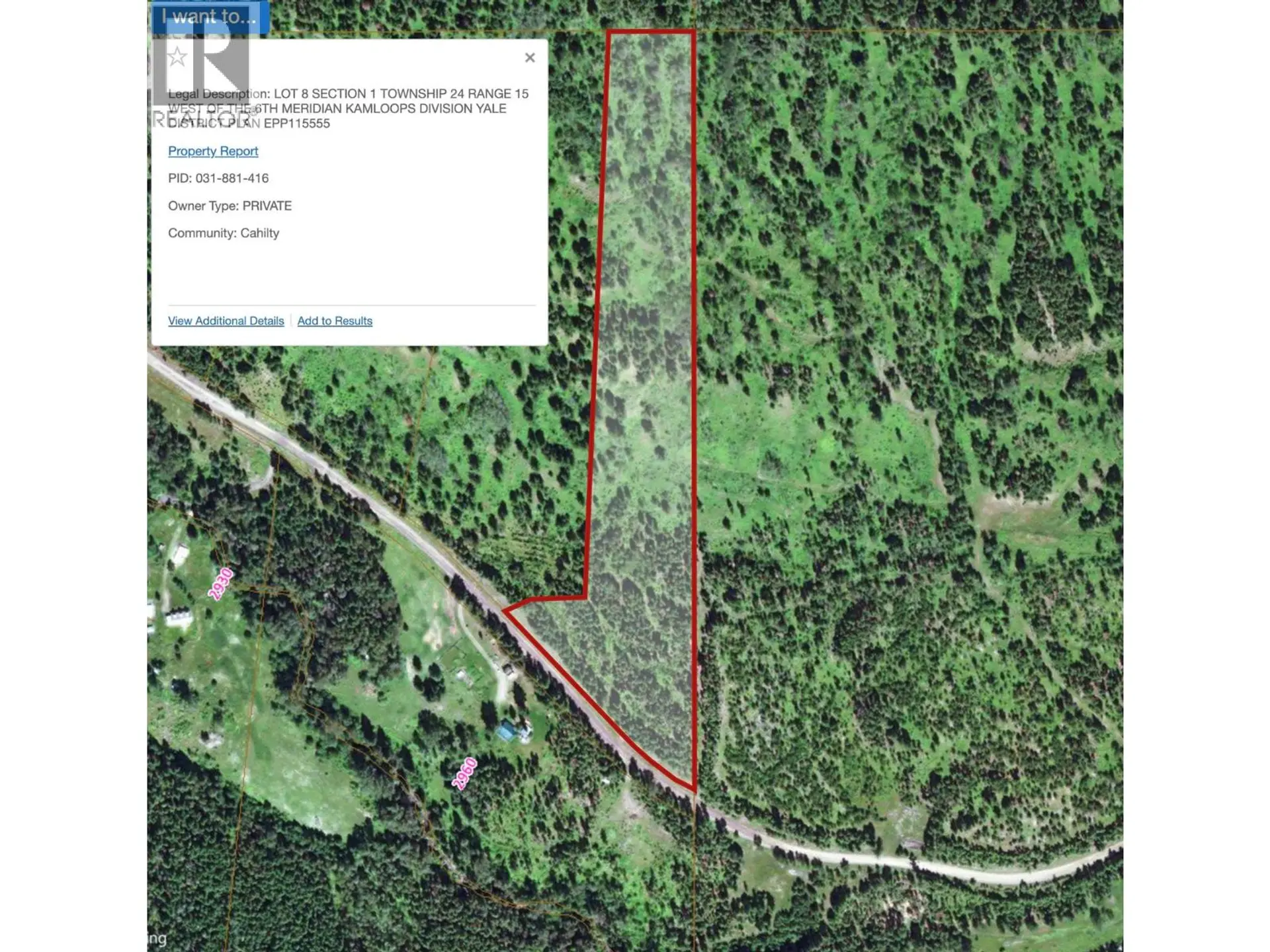 Property at LOT 8 FADEAR CREEK ROAD, Kamloops, BC