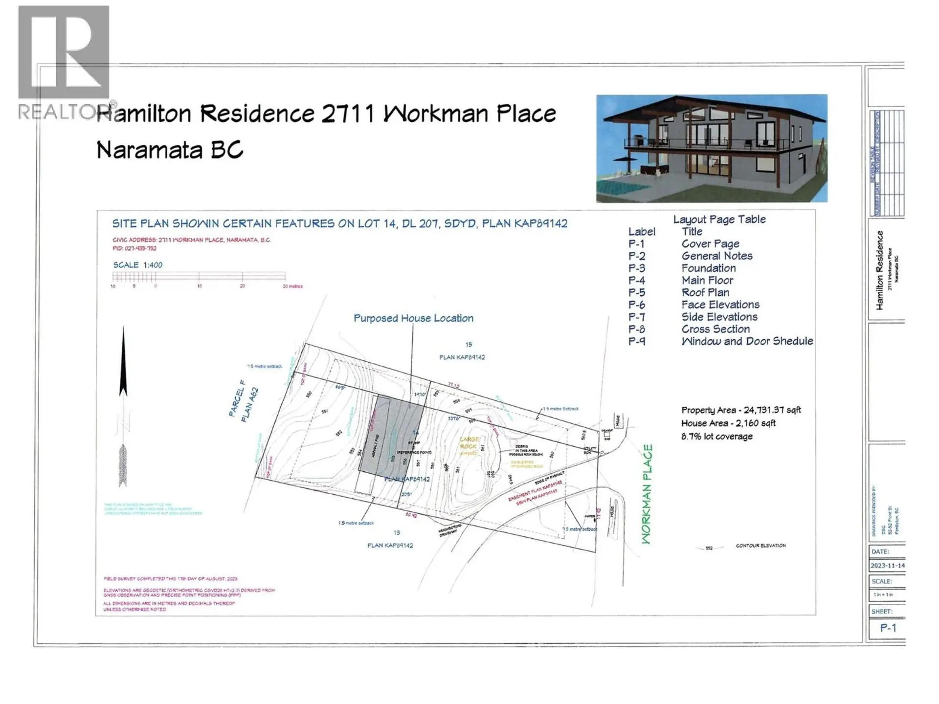Property at 2711 WORKMAN PLACE, Naramata, BC
