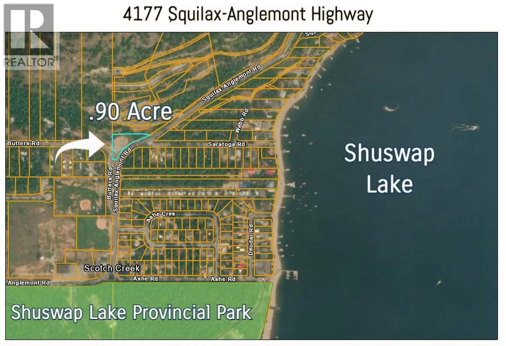 Property at 4177 SQUILAX-ANGLEMONT HIGHWAY, Scotch Creek, BC
