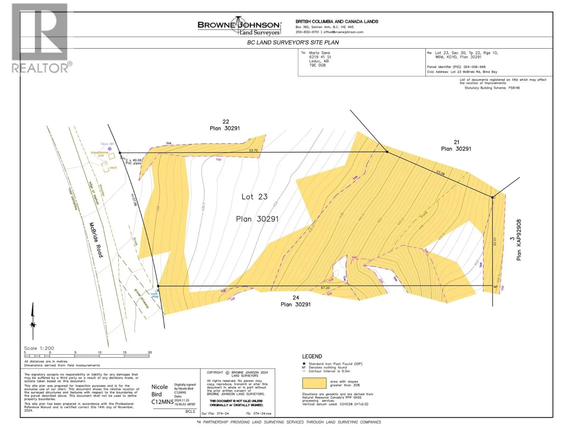 Property at MCBRIDE ROAD LOT# 23, Blind Bay, BC