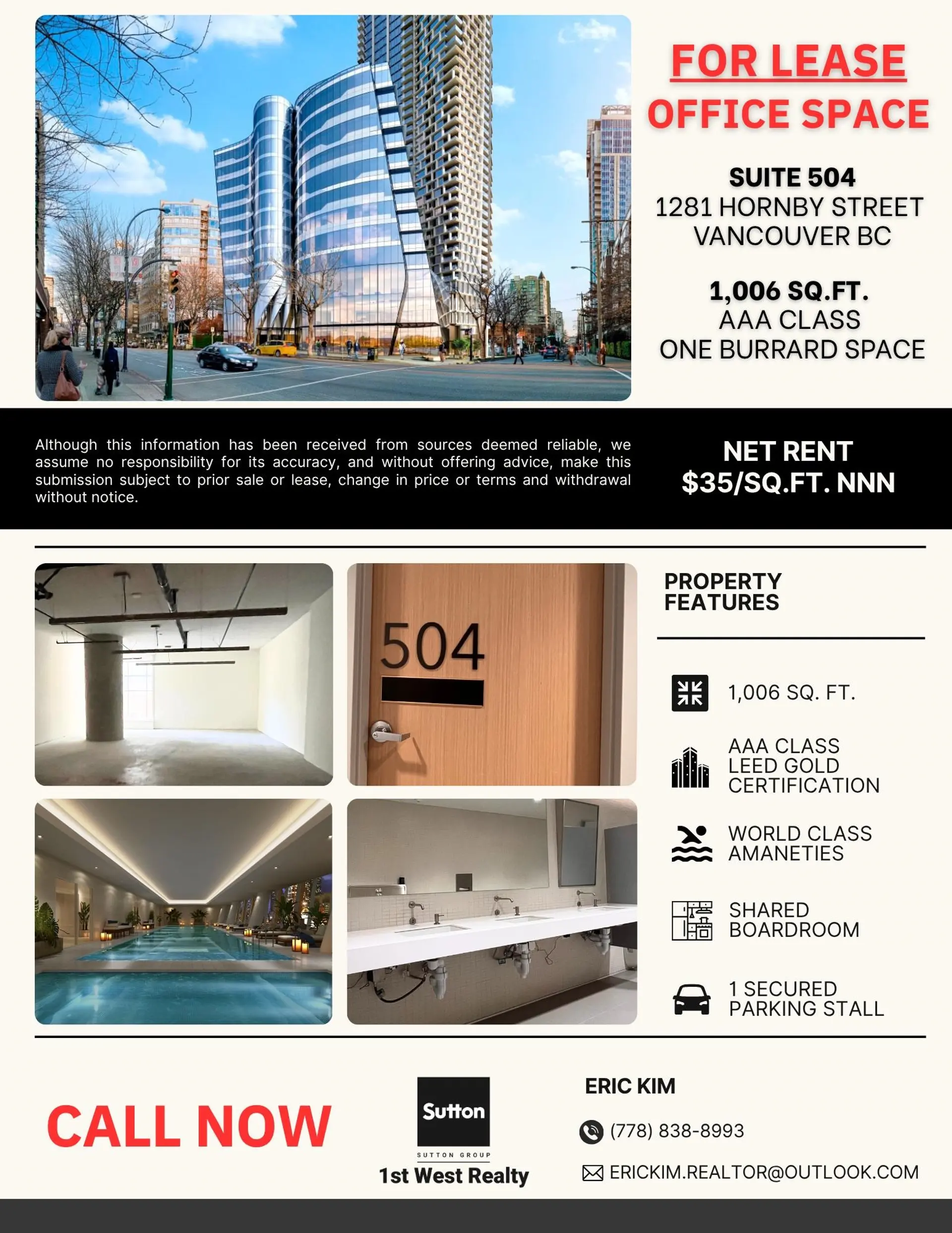 Property at #504 1281 HORNBY STREET, Vancouver, BC