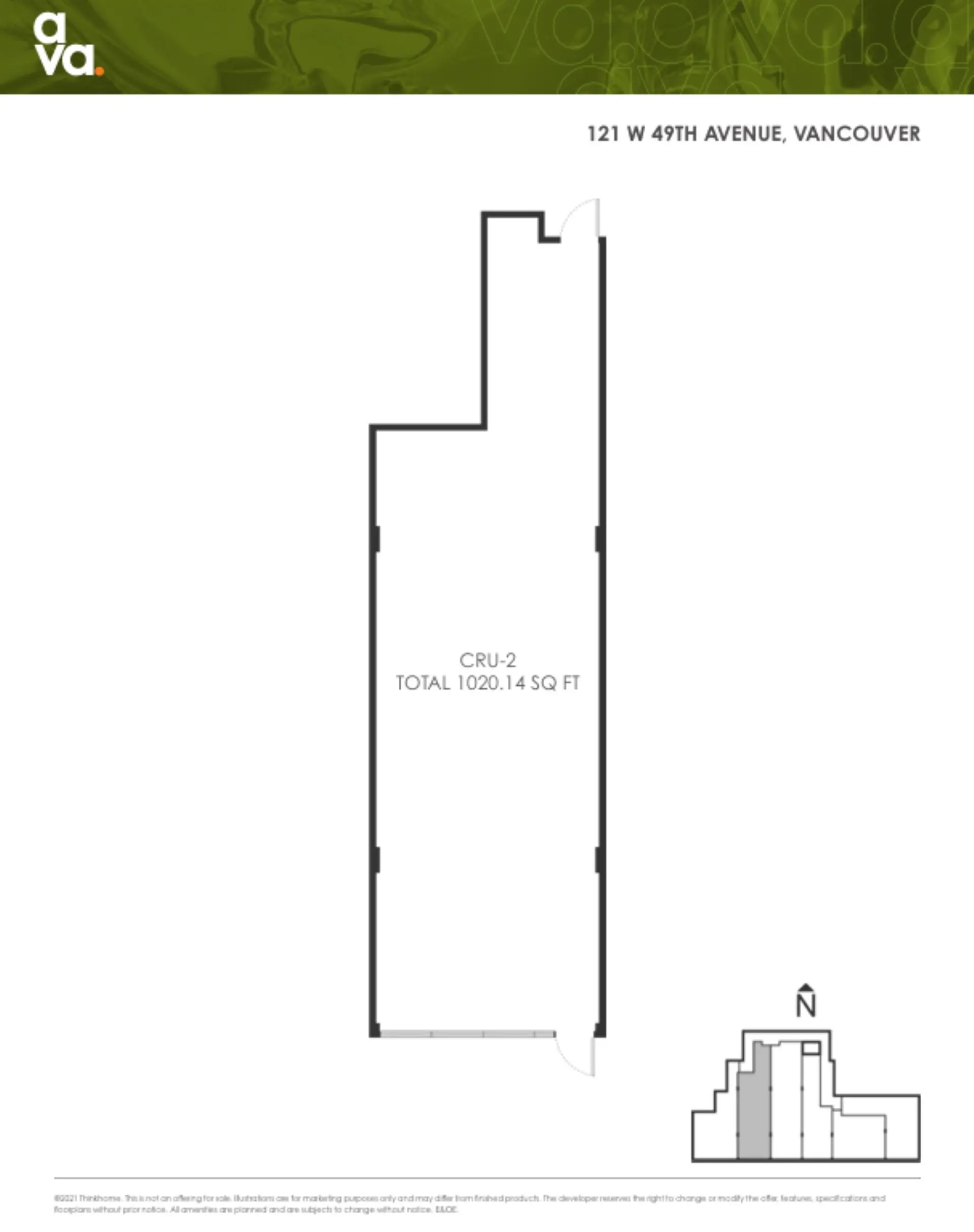 Property at #CRU-2 121 W 49TH AVENUE, Vancouver, BC