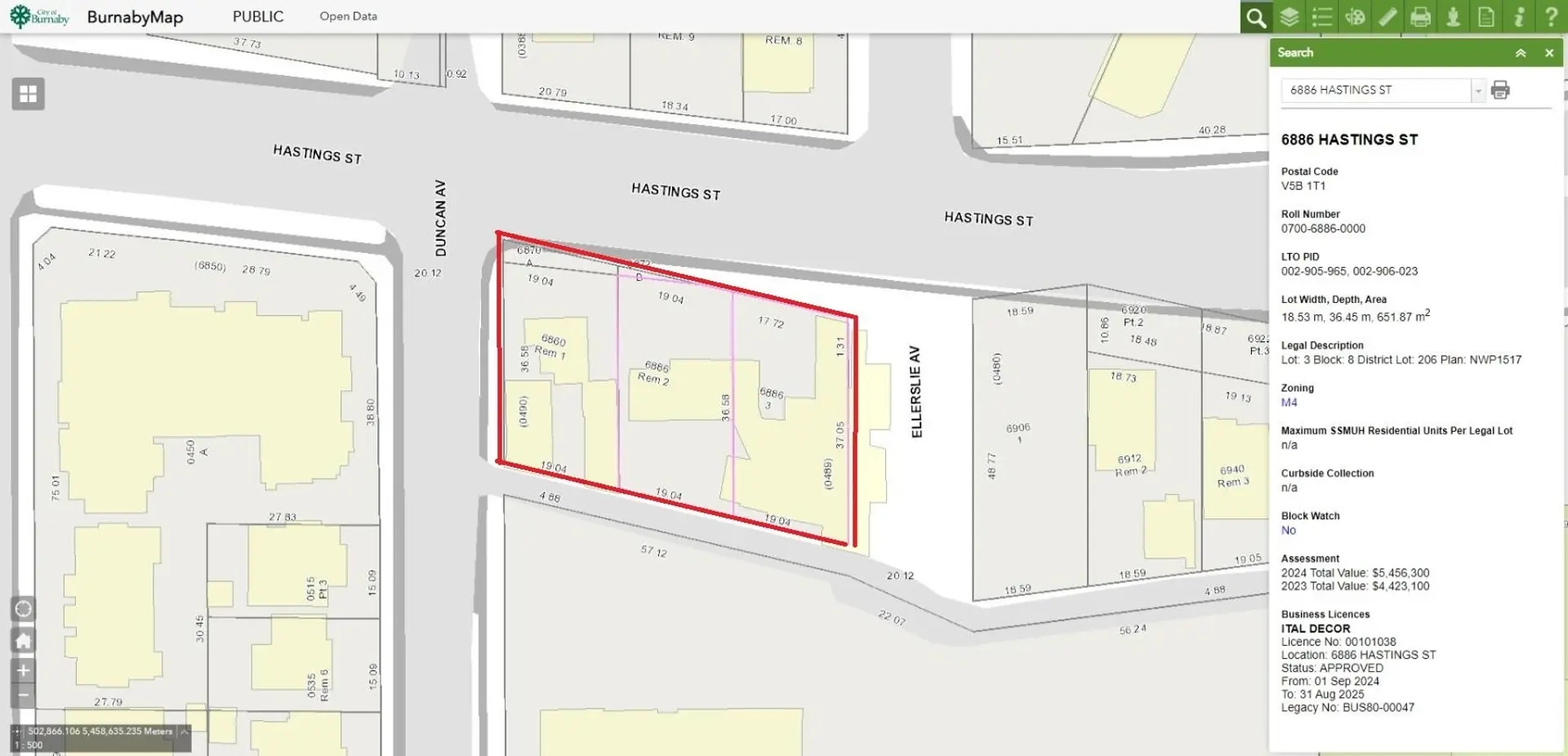 Property at 6886 HASTINGS STREET, Burnaby, BC