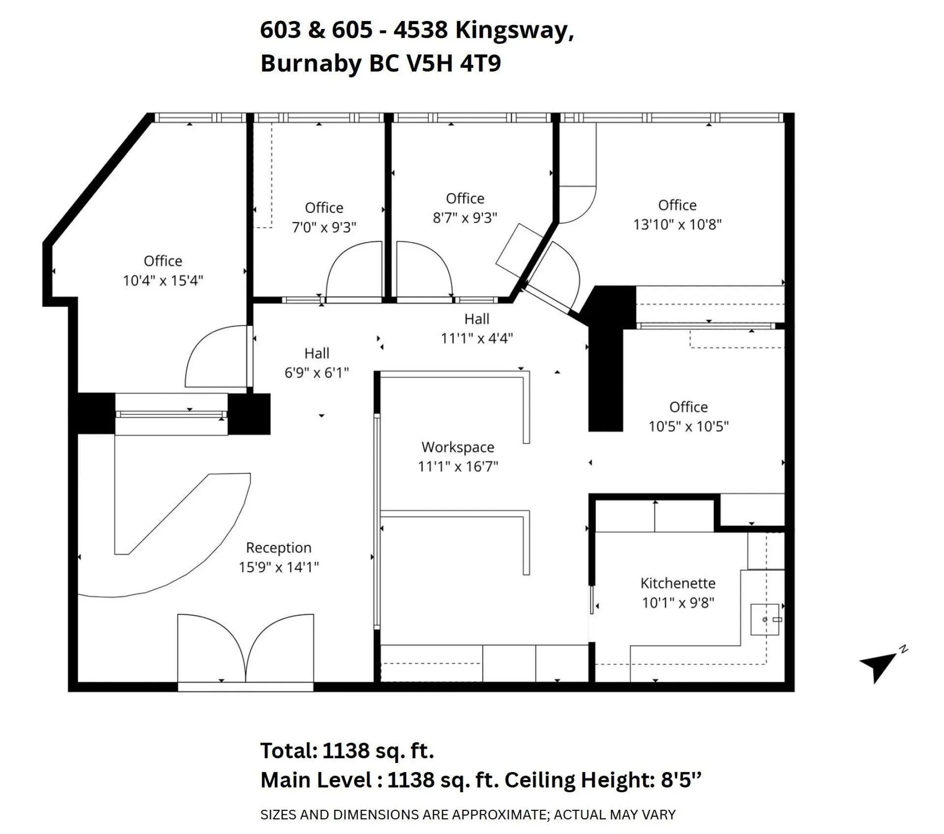 Property at #603 4538 KINGSWAY, Burnaby, BC