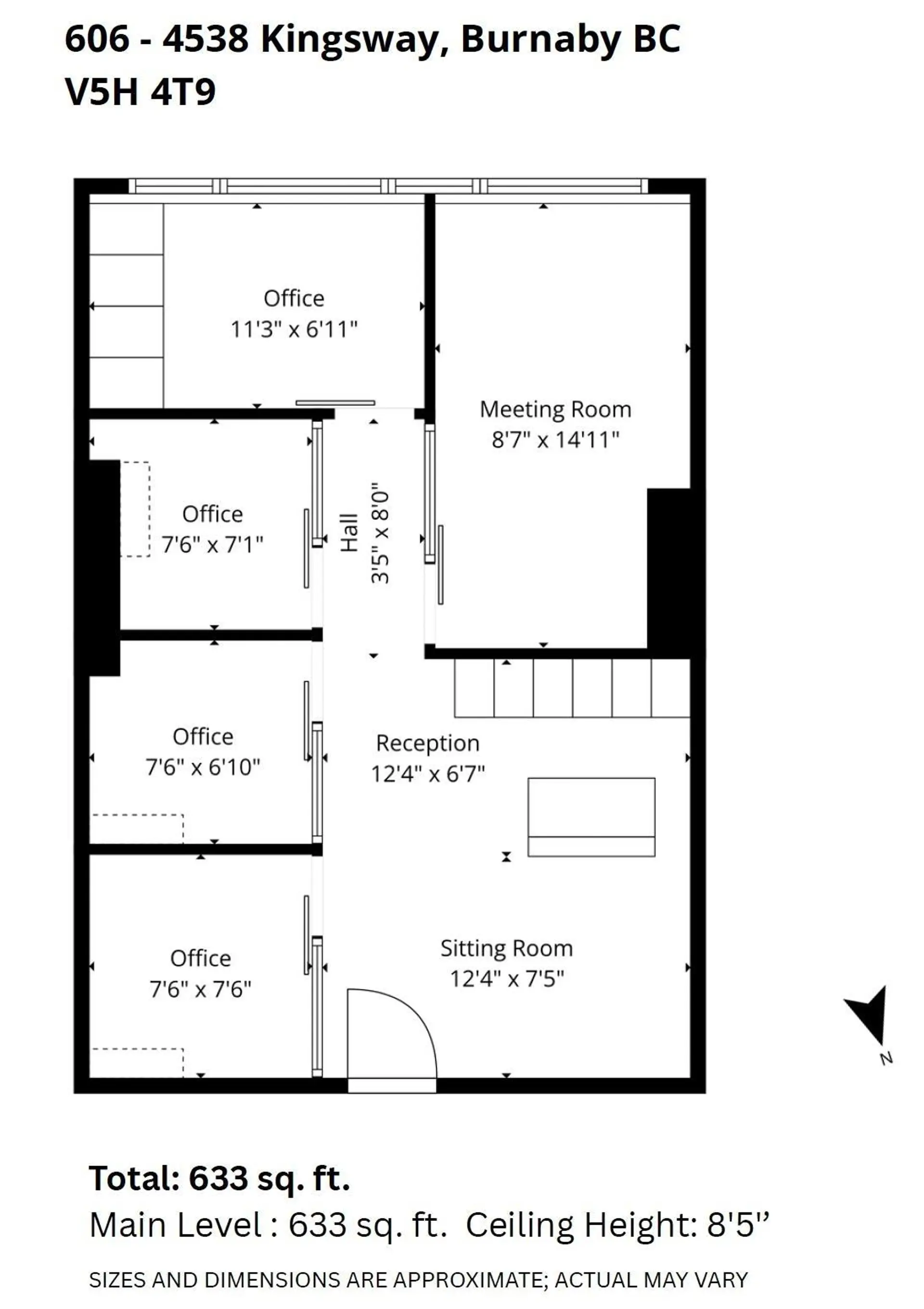 Property at #606 4538 KINGSWAY, Burnaby, BC