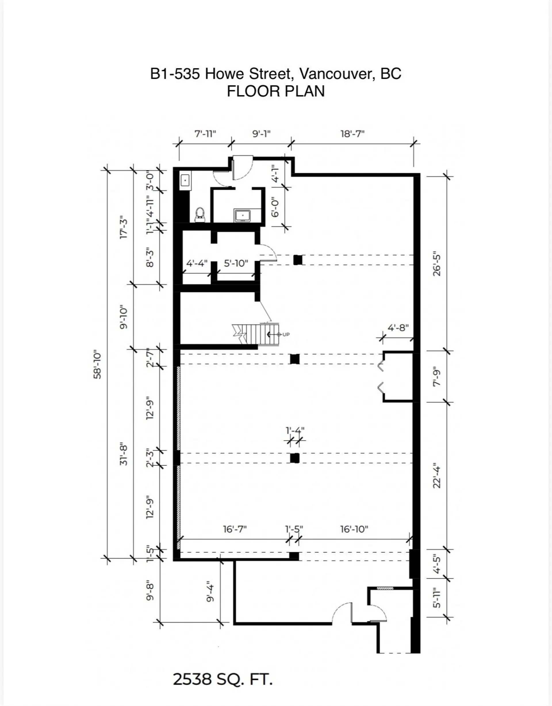 Property at #B1 535 HOWE STREET, Vancouver, BC
