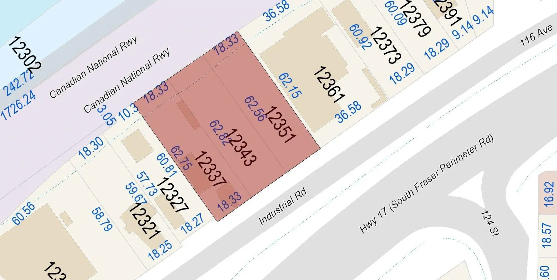 Property at 12337 INDUSTRIAL ROAD, Surrey, BC