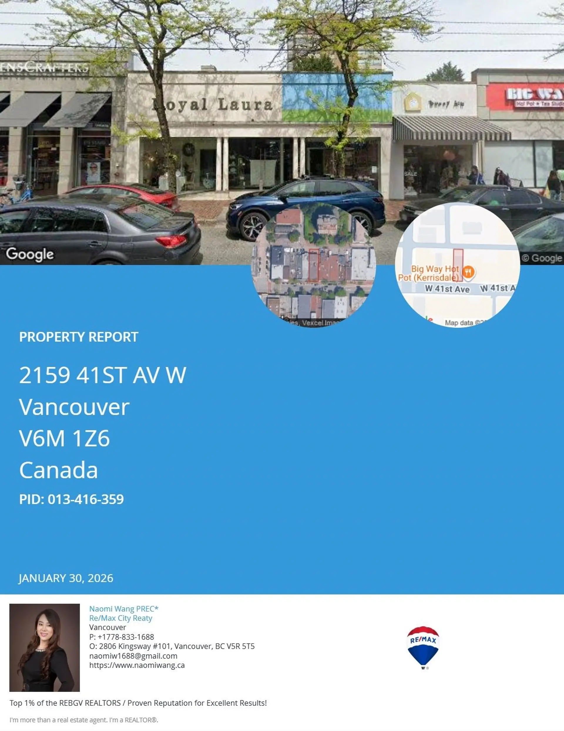 Property at 2159 W 41ST AVENUE, Vancouver, BC