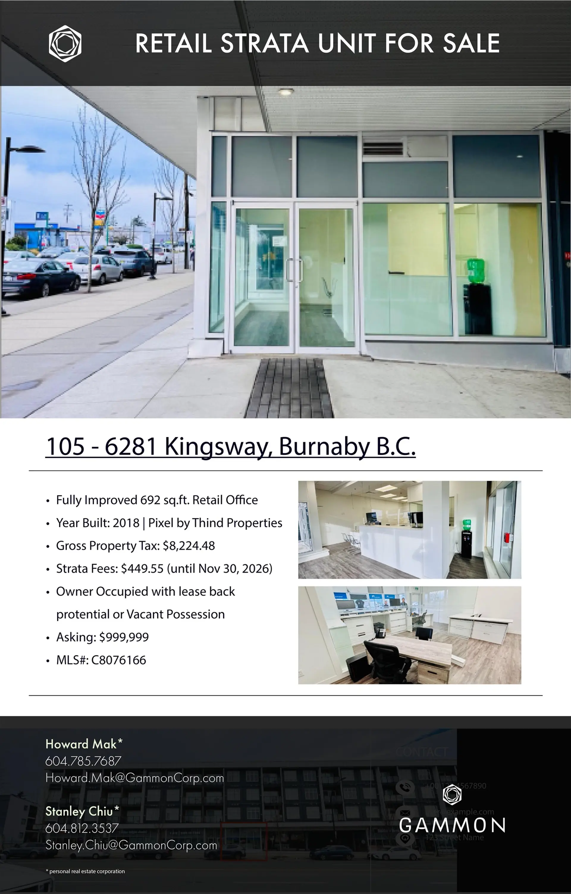 Property at #105 6281 KINGSWAY, Burnaby, BC