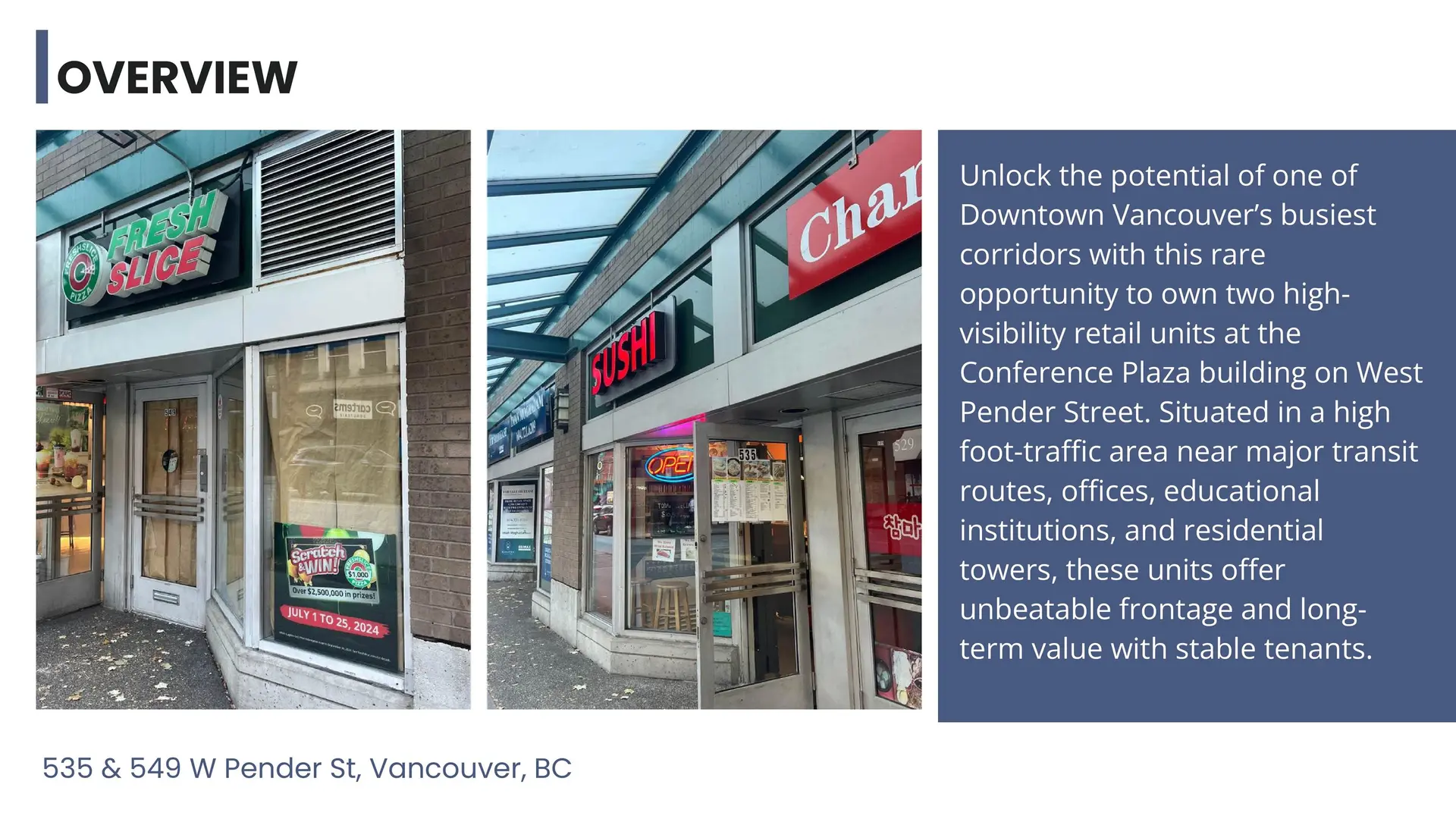 Property at 535-549 W PENDER STREET, Vancouver, BC