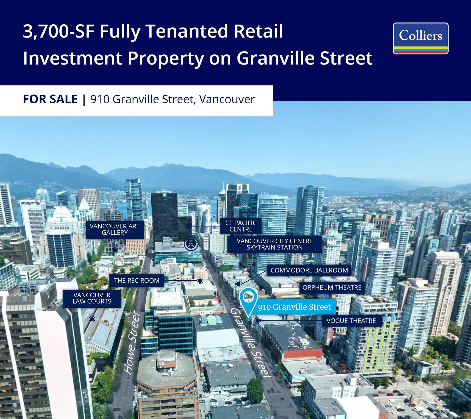 Property at 910 GRANVILLE STREET, Vancouver, BC