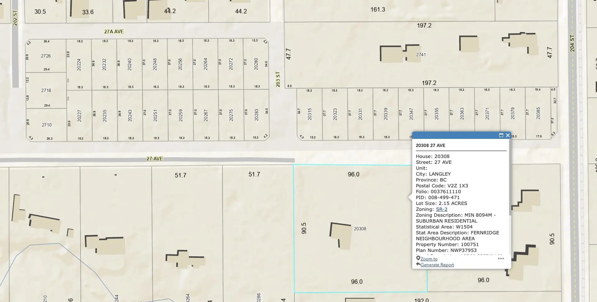 Property at 20308 27 AVENUE, Langley, BC