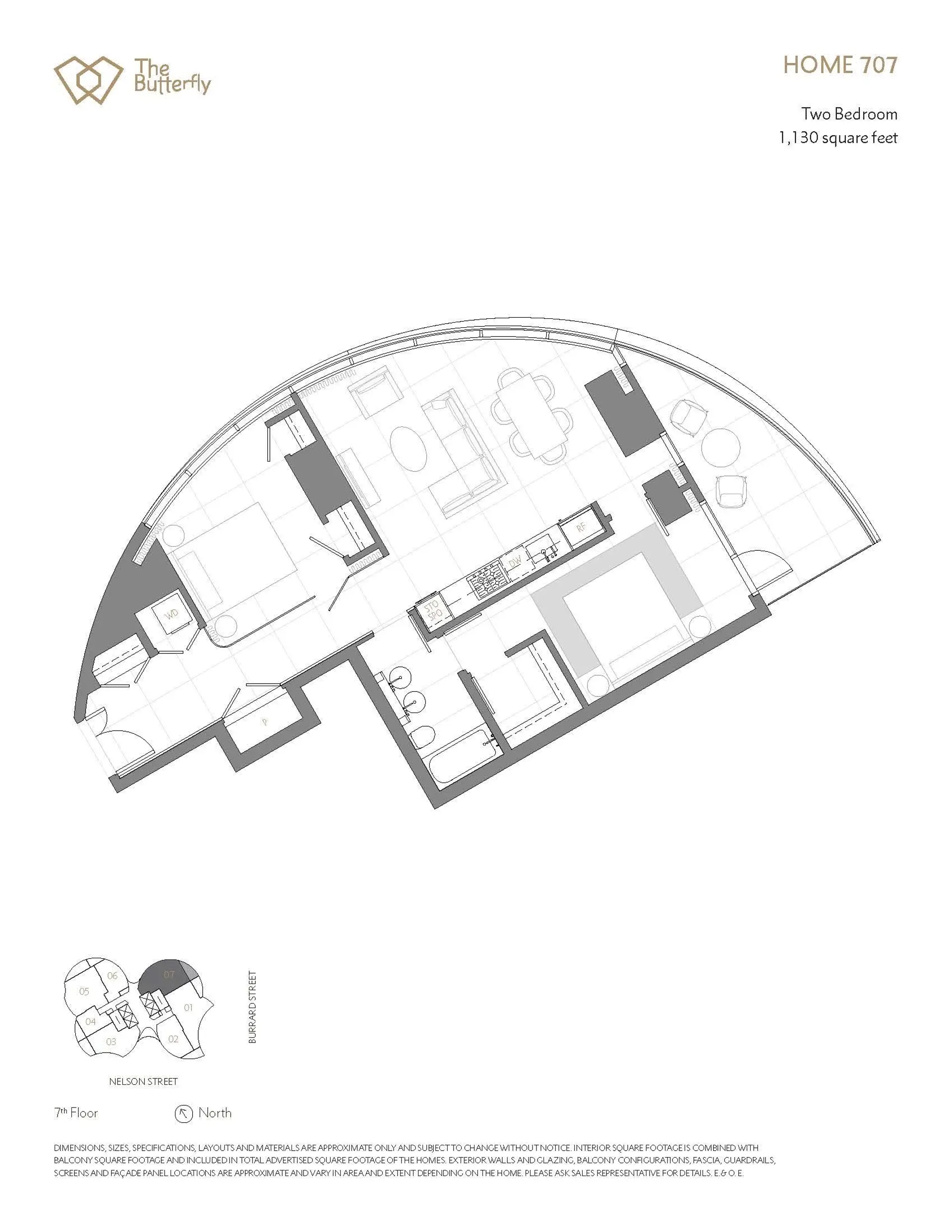 Property at #707 1033 NELSON STREET, Vancouver, BC