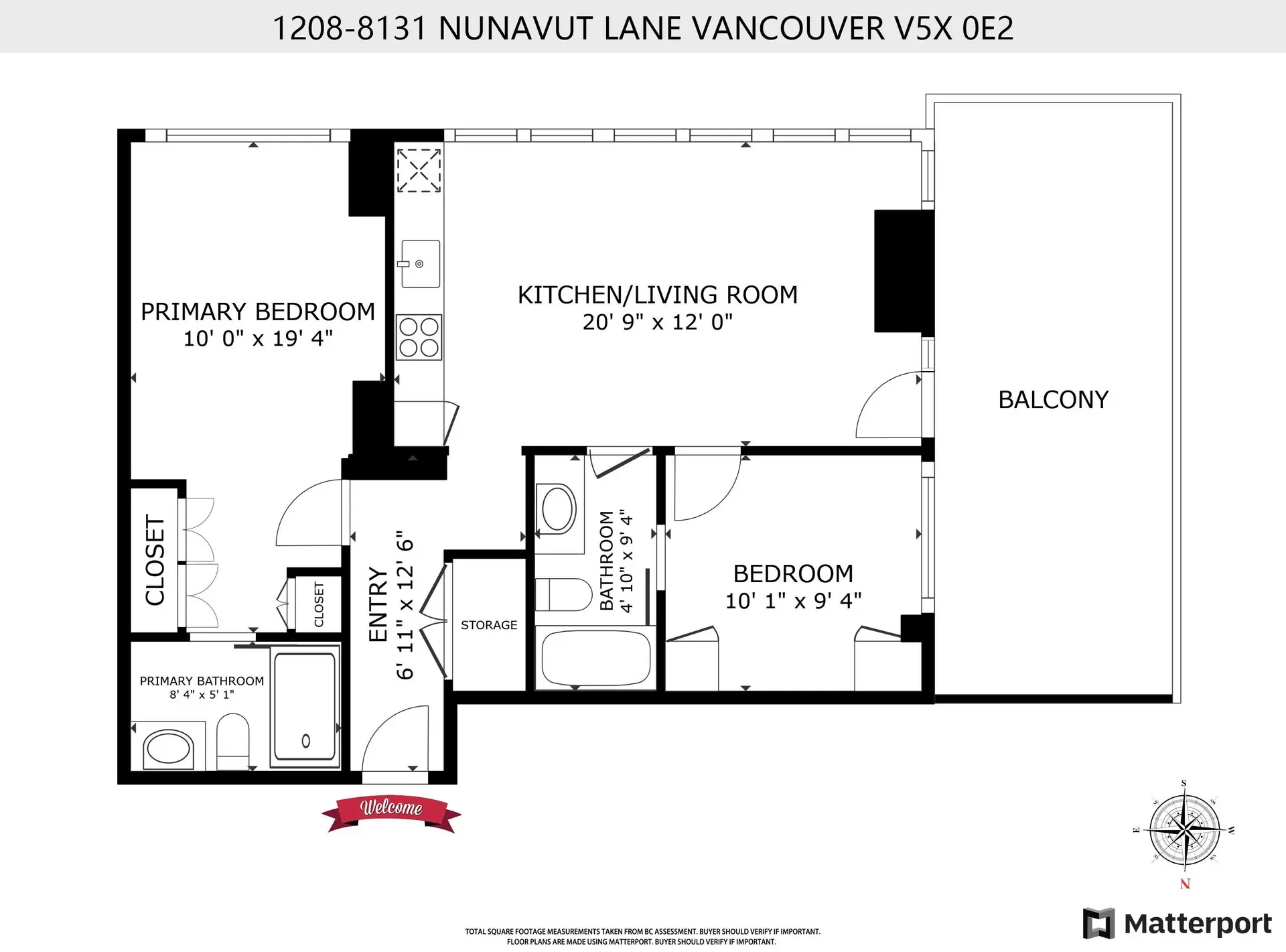 Property at #1208 8131 NUNAVUT LANE, Vancouver, BC