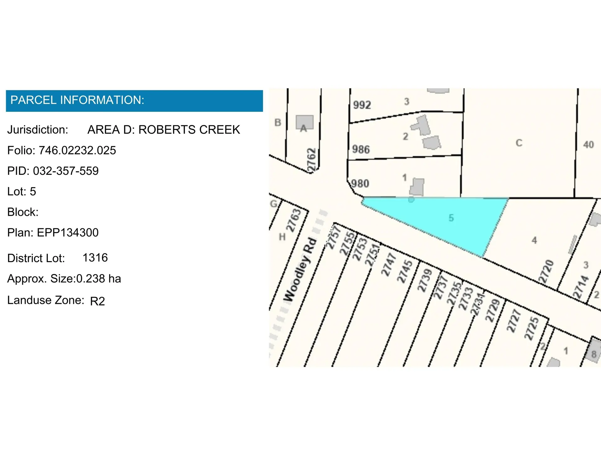 Property at LOT 5 LOWER ROAD, Roberts Creek, BC