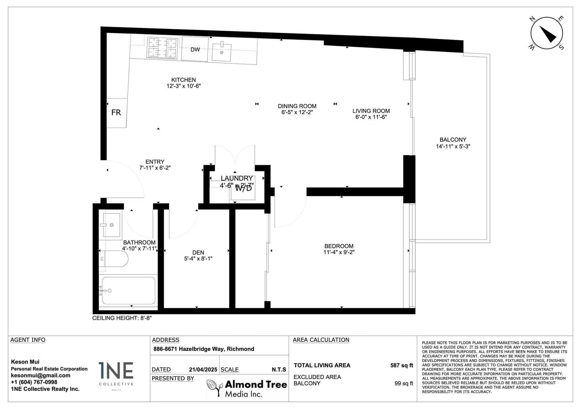 Property at #886 8671 HAZELBRIDGE WAY, Richmond, BC