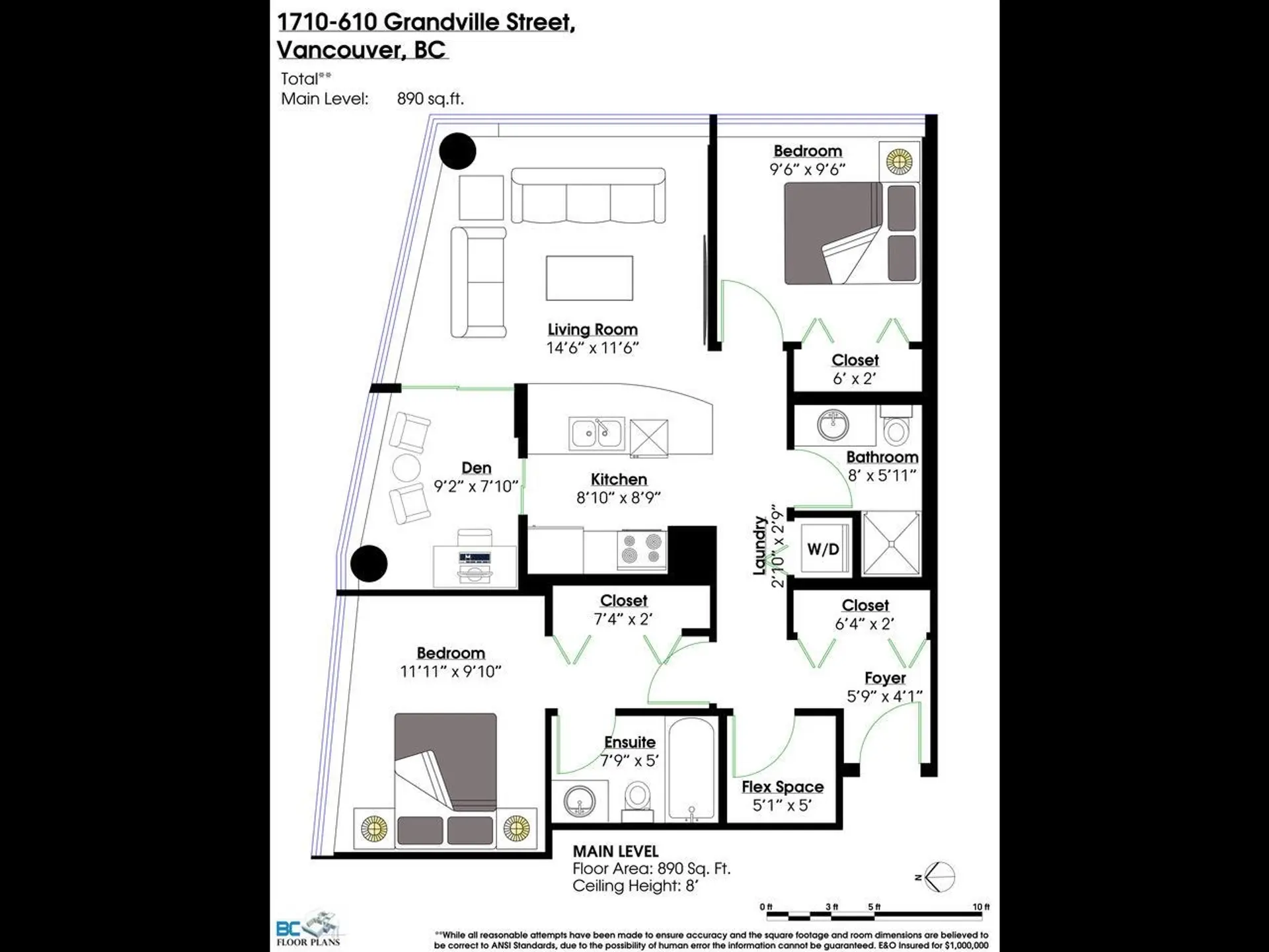 Property at #1710 610 GRANVILLE STREET, Vancouver, BC