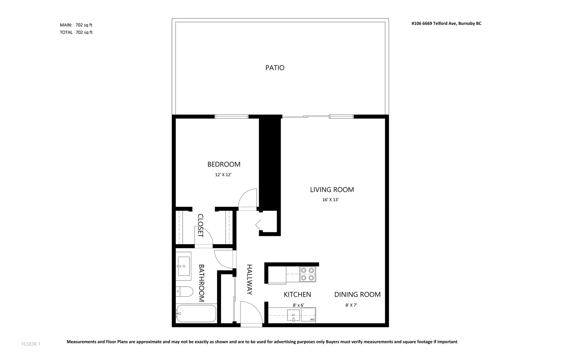 Property at #106 6669 TELFORD AVENUE, Burnaby, BC