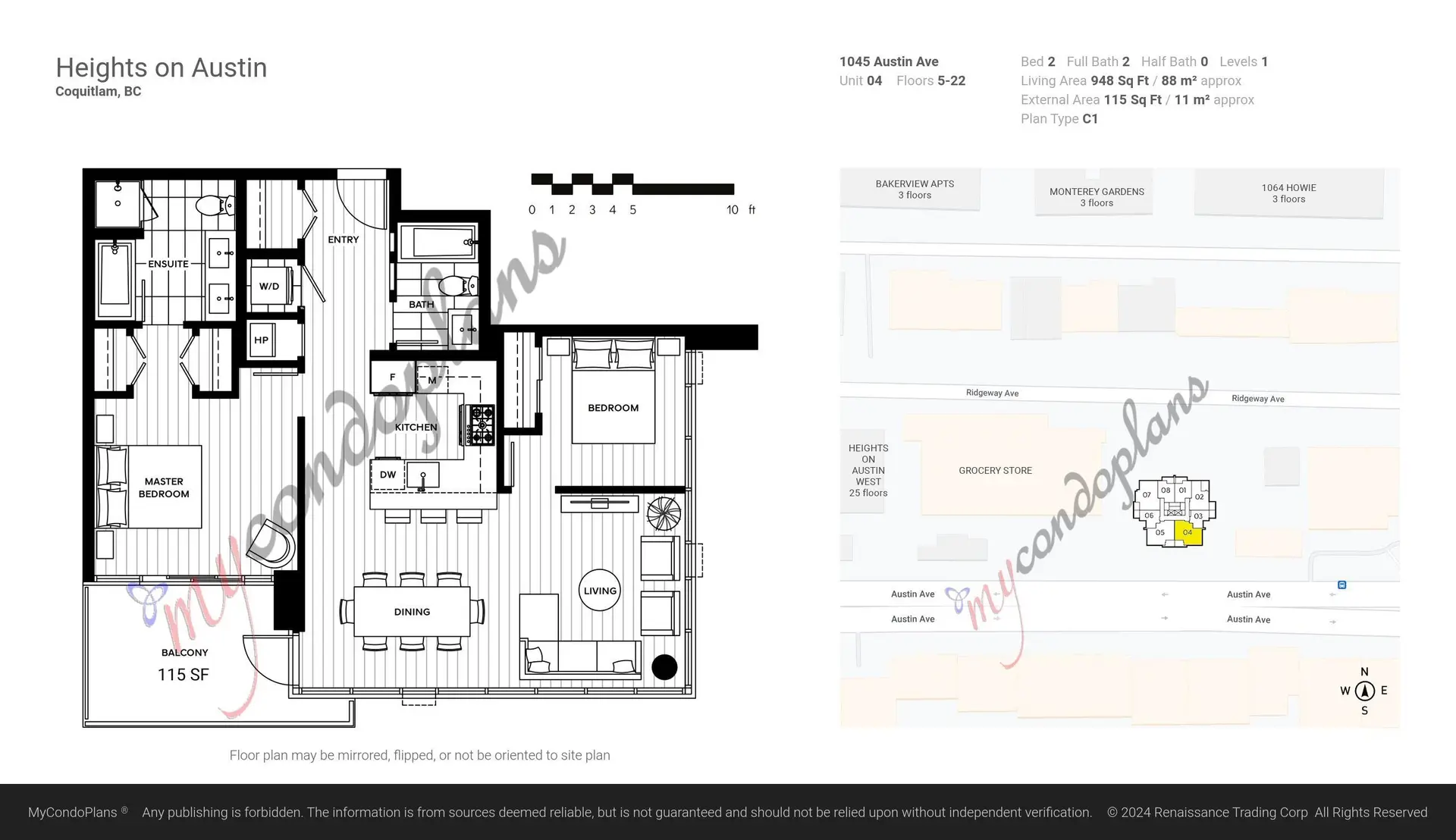 Property at #1204 1045 AUSTIN AVENUE, Coquitlam, BC