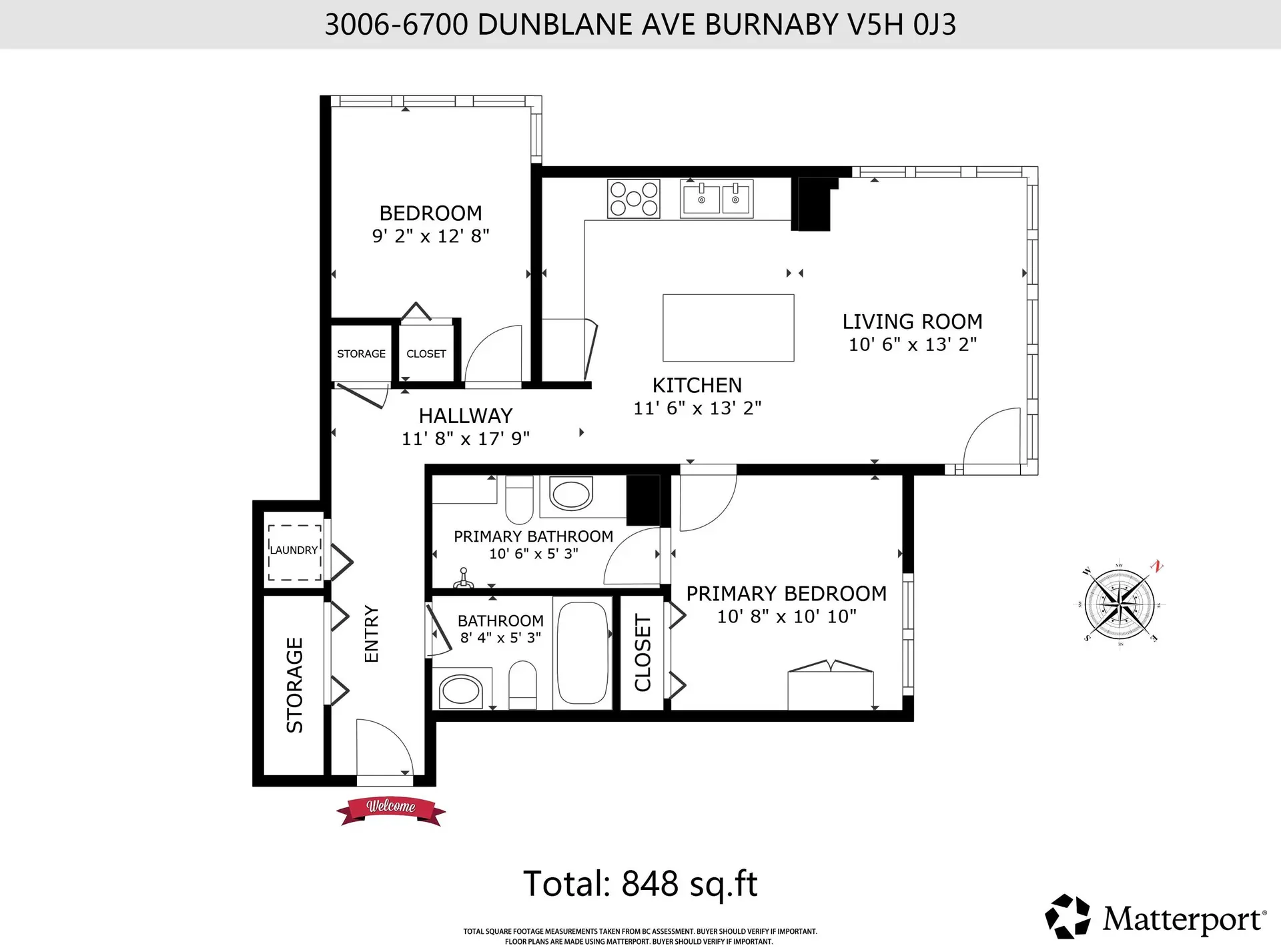 Property at #3006 6700 DUNBLANE AVENUE, Burnaby, BC