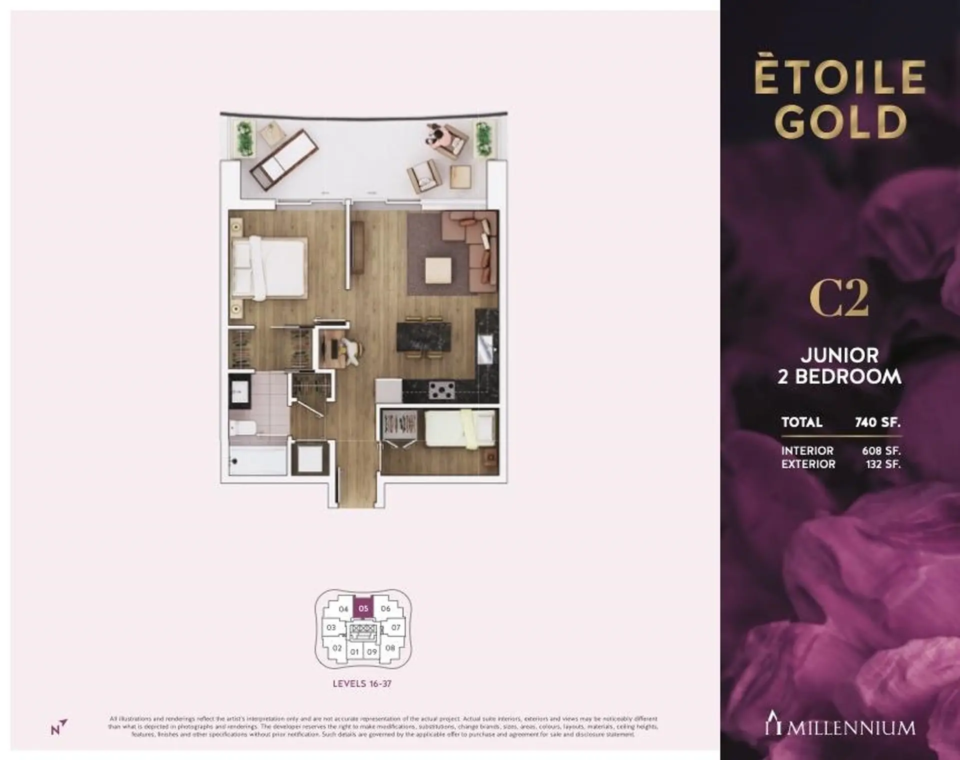 Property at #2405 2266 SPRINGER AVENUE, Burnaby, BC