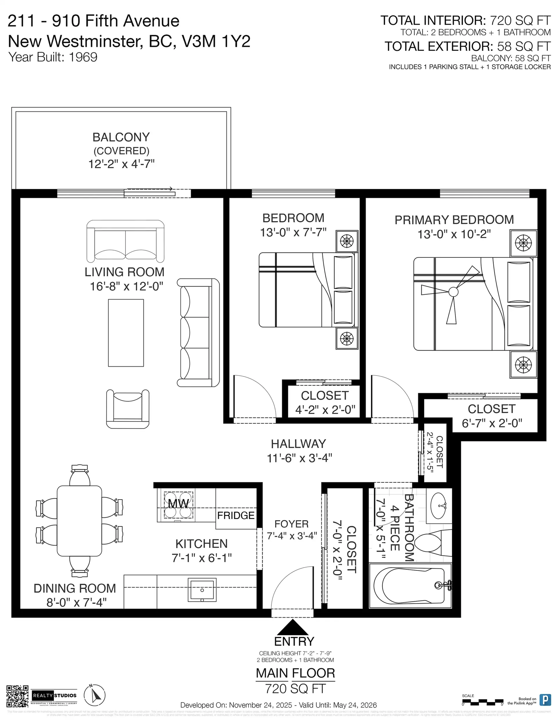 Property at #211 910 FIFTH AVENUE, New Westminster, BC