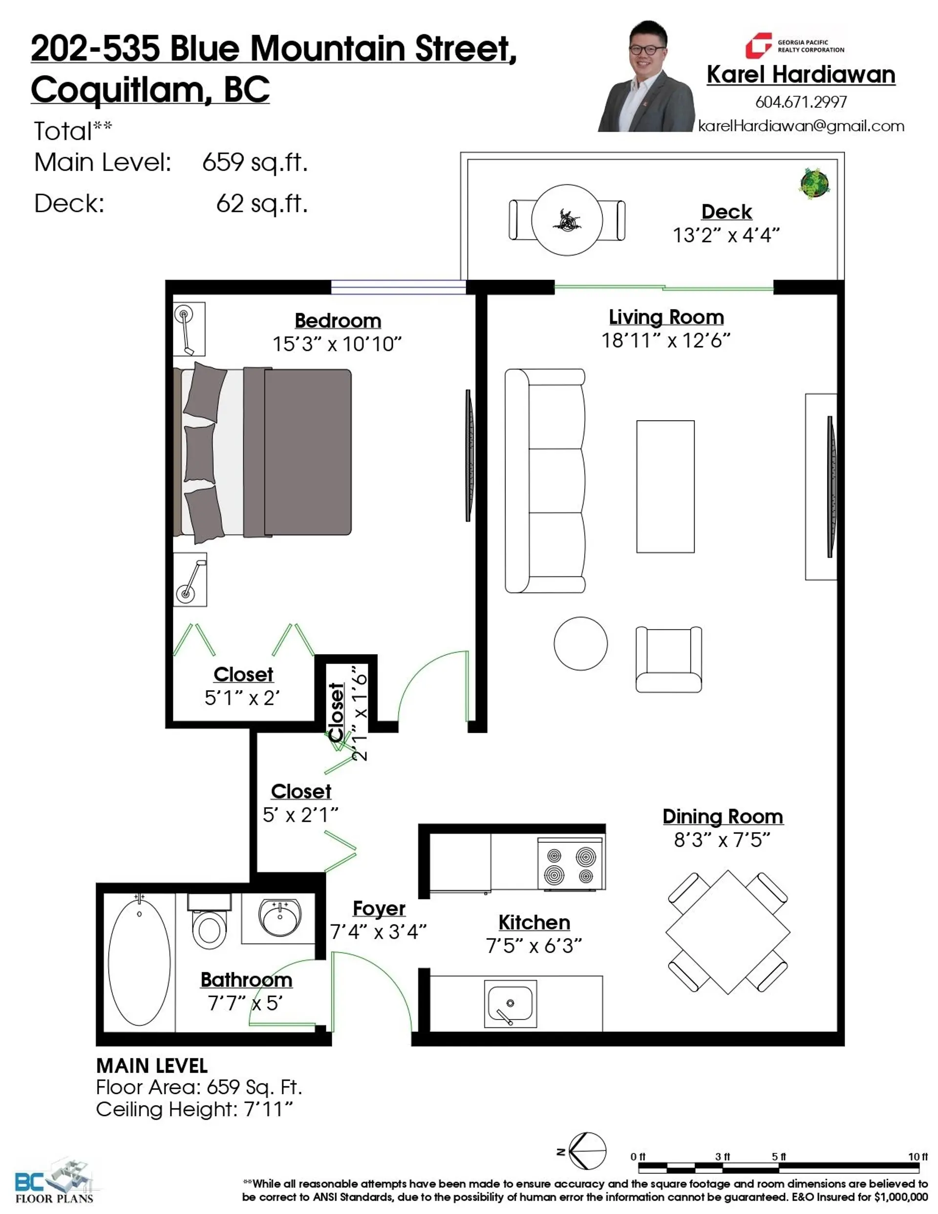 Property at #202 535 BLUE MOUNTAIN STREET, Coquitlam, BC