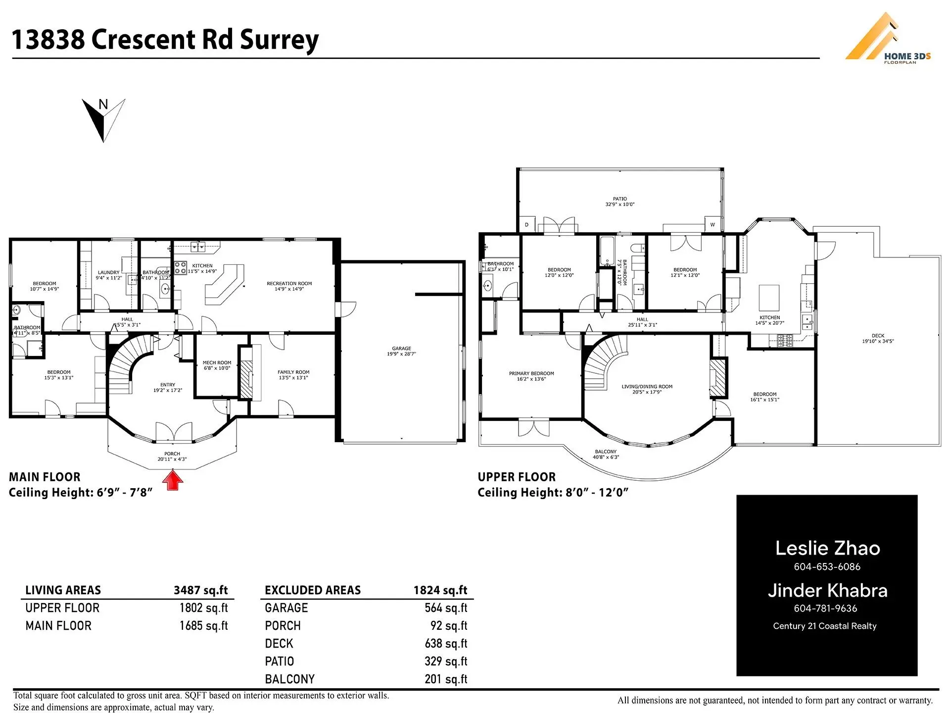 Property at 13838 CRESCENT ROAD, Surrey, BC