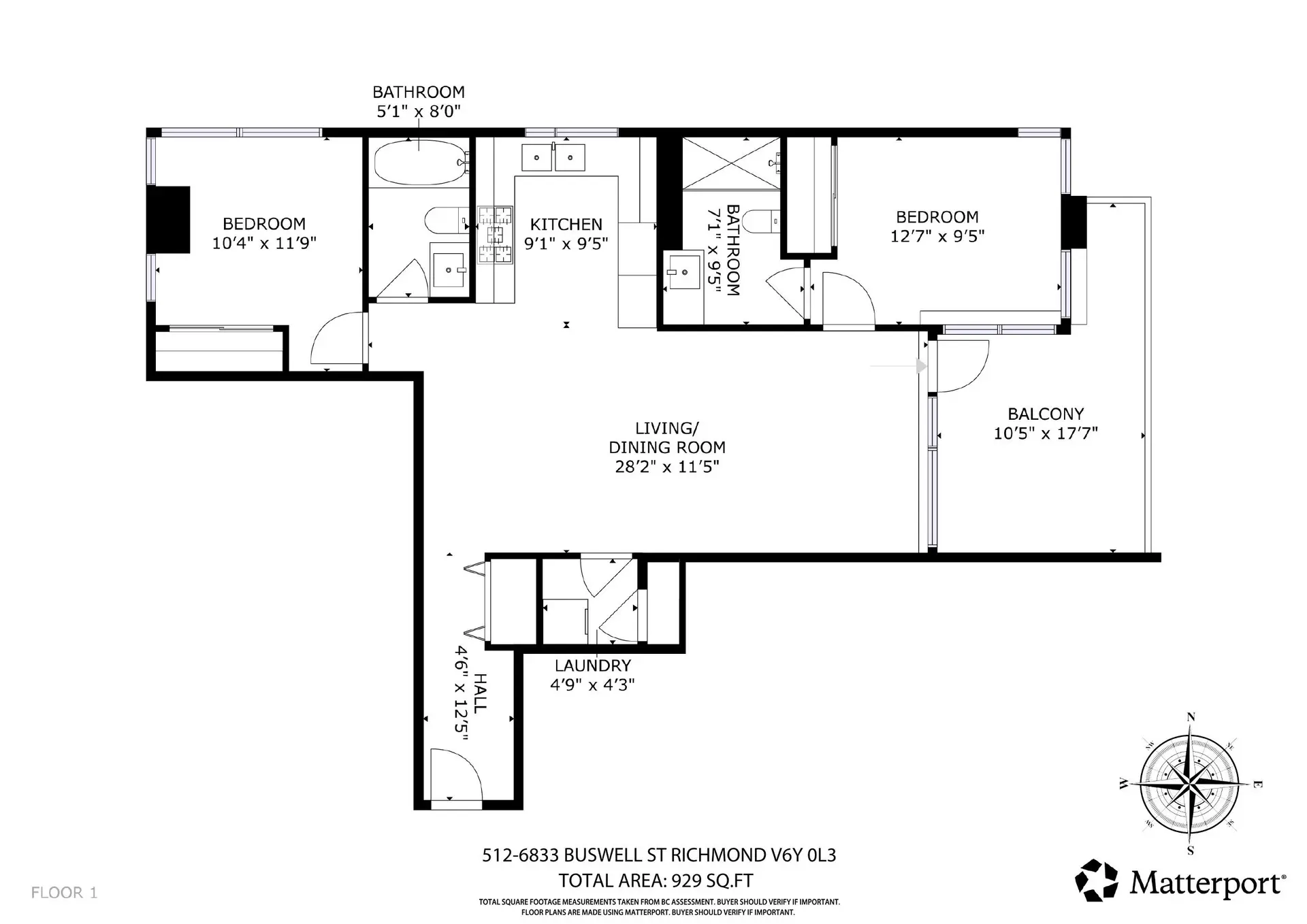 Property at #512 6833 Buswell Street, Richmond, BC