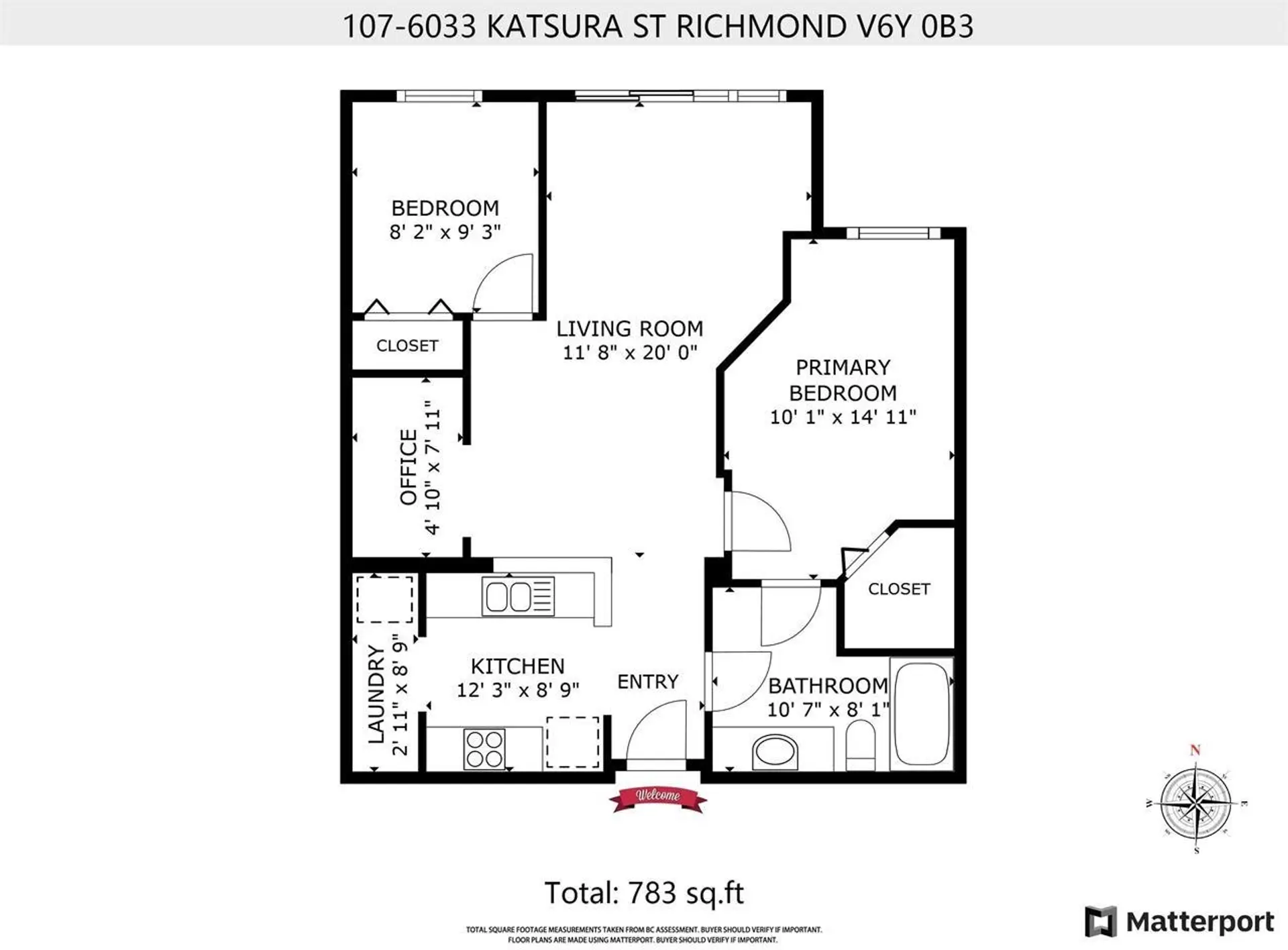 Property at #107 6033 KATSURA STREET, Richmond, BC