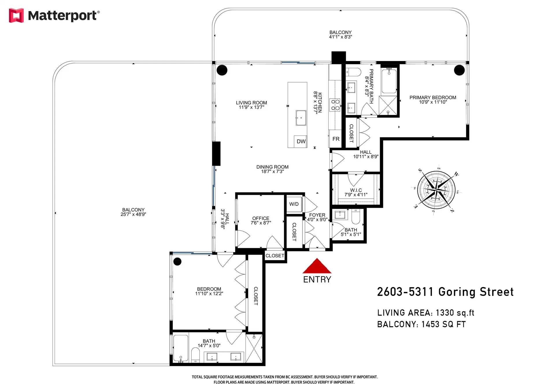 Property at #2603 5311 GORING STREET, Burnaby, BC