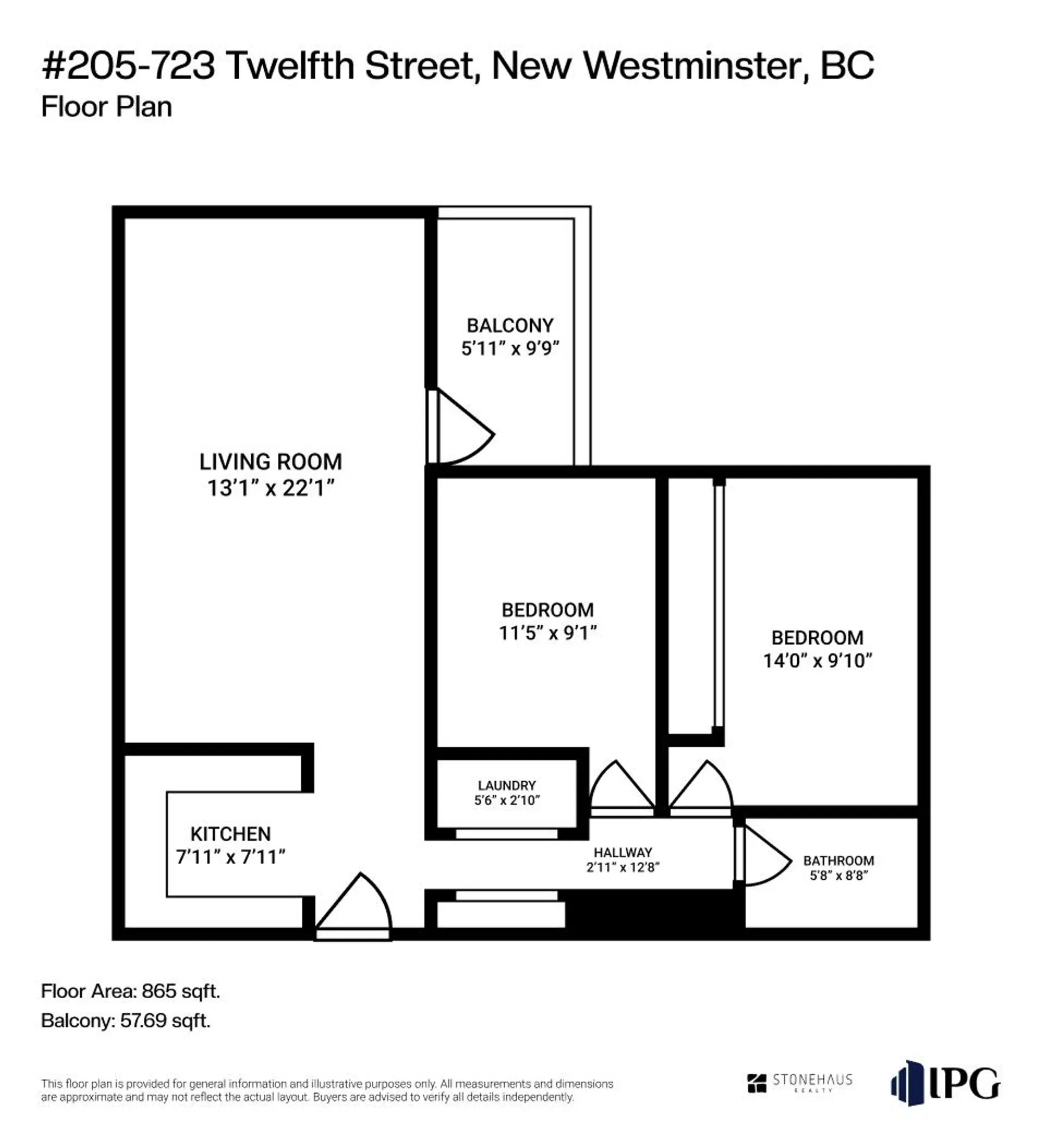 Property at #205 723 TWELFTH STREET, New Westminster, BC