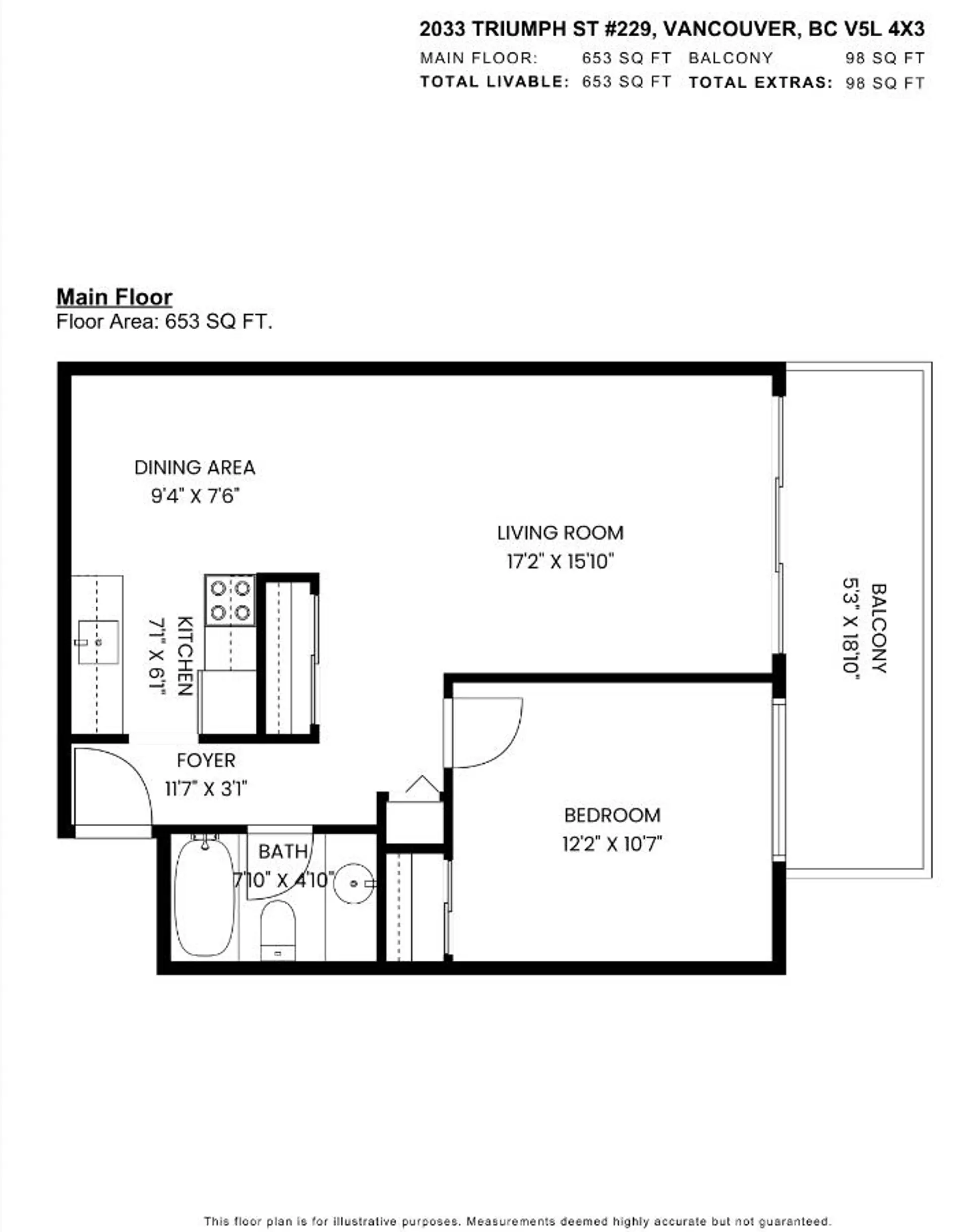 Property at #229 2033 TRIUMPH STREET, Vancouver, BC