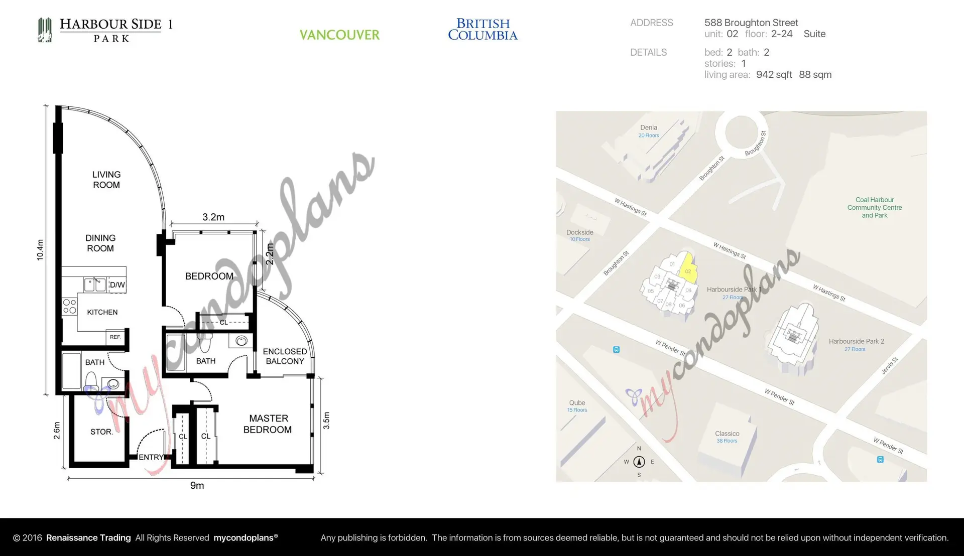 Property at #302 588 BROUGHTON STREET, Vancouver, BC