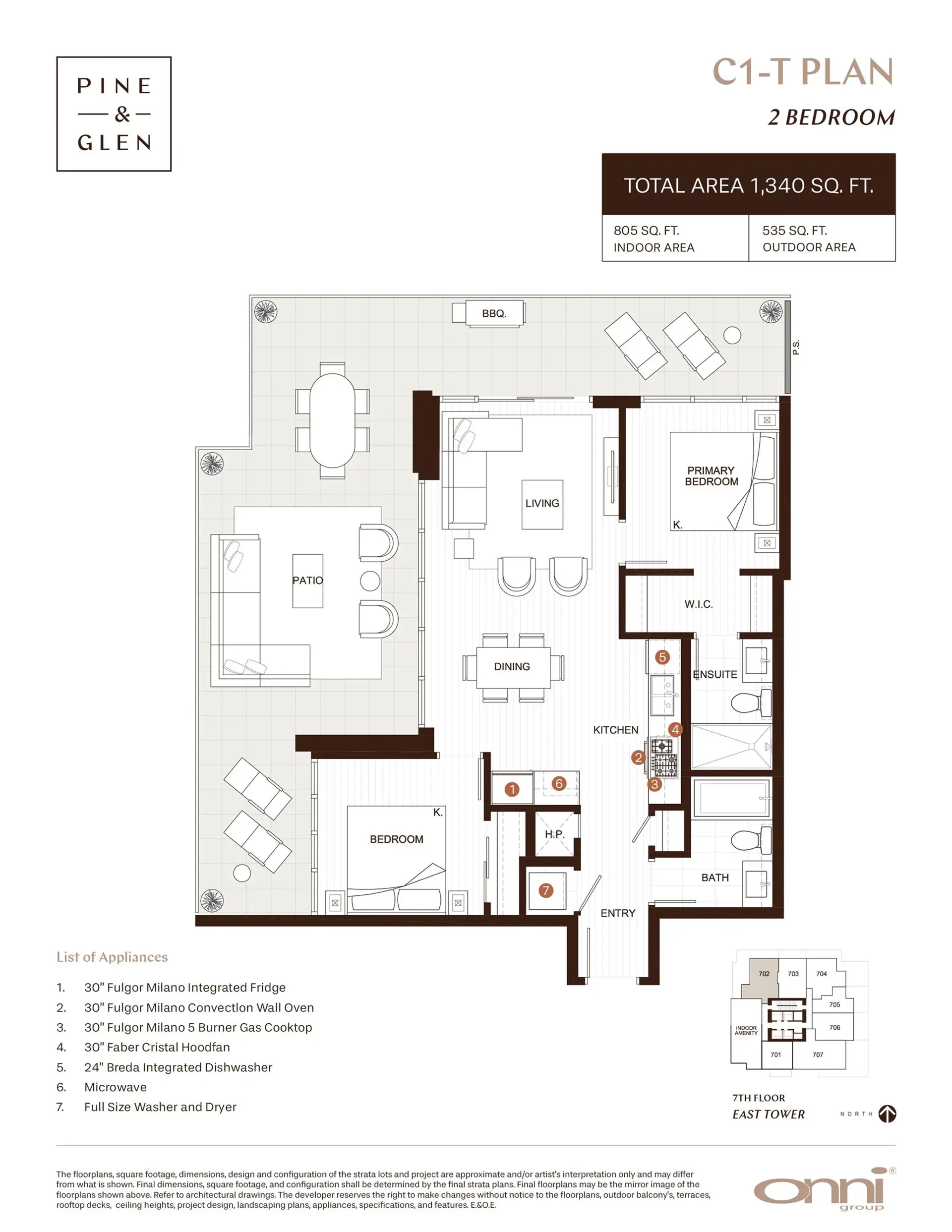 Property at #702 1175 PINTREE WAY, Coquitlam, BC