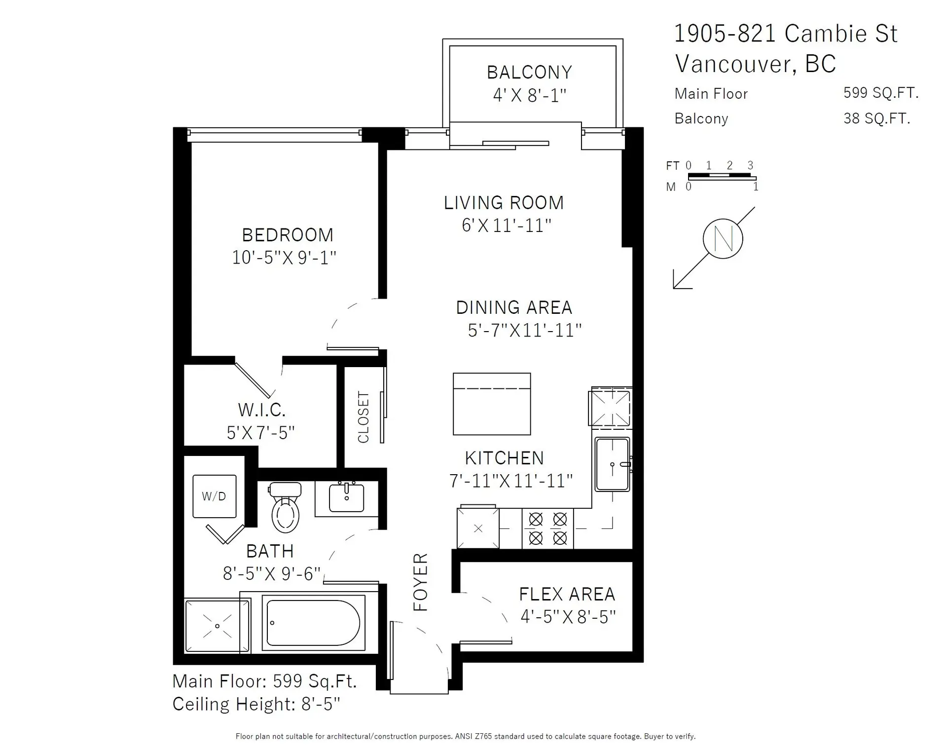 Property at #1905 821 CAMBIE STREET, Vancouver, BC