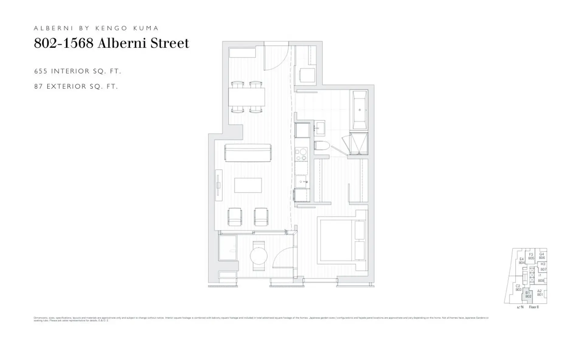 Property at #802 1568 ALBERNI STREET, Vancouver, BC