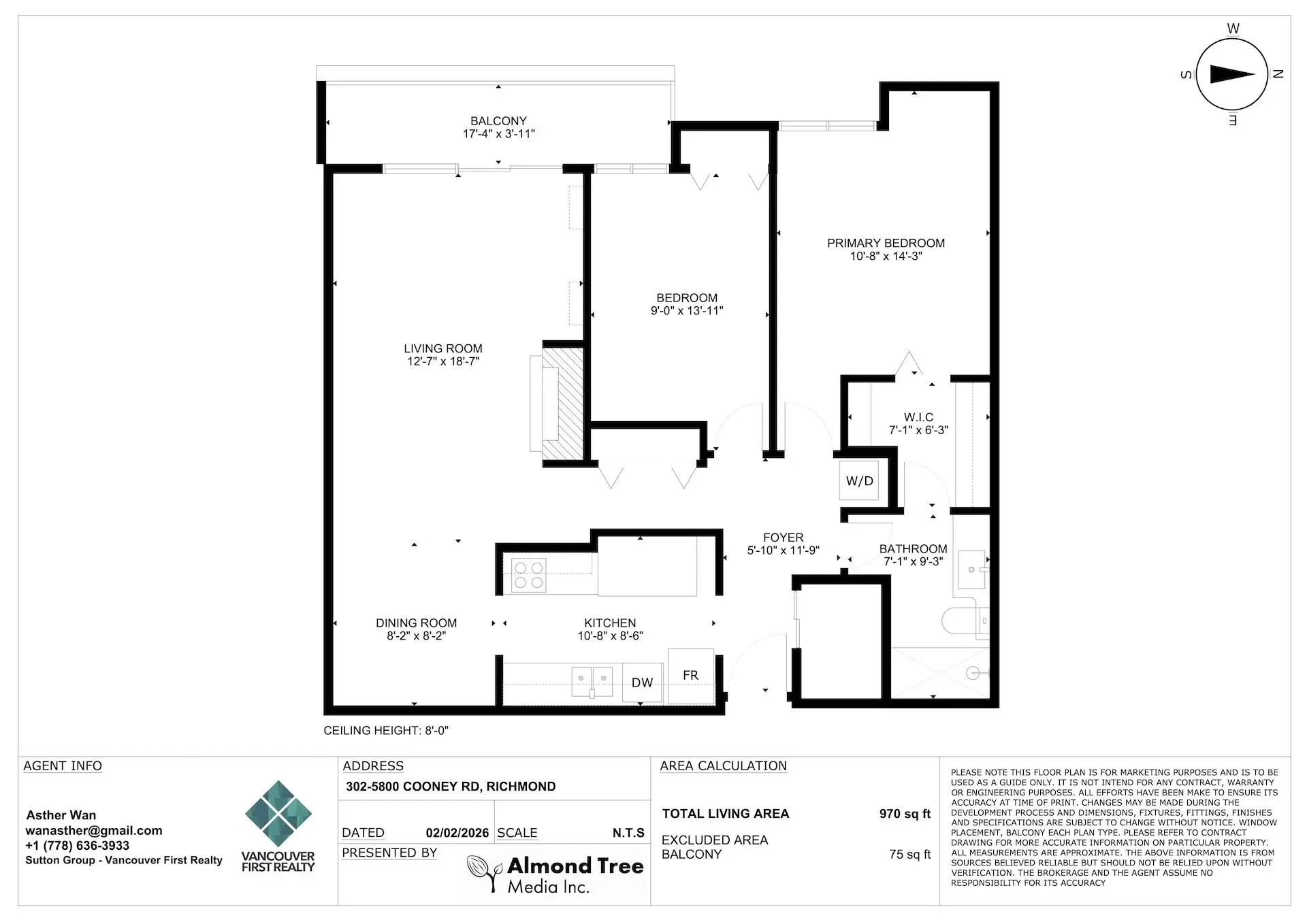 Property at #302 5800 COONEY ROAD, Richmond, BC
