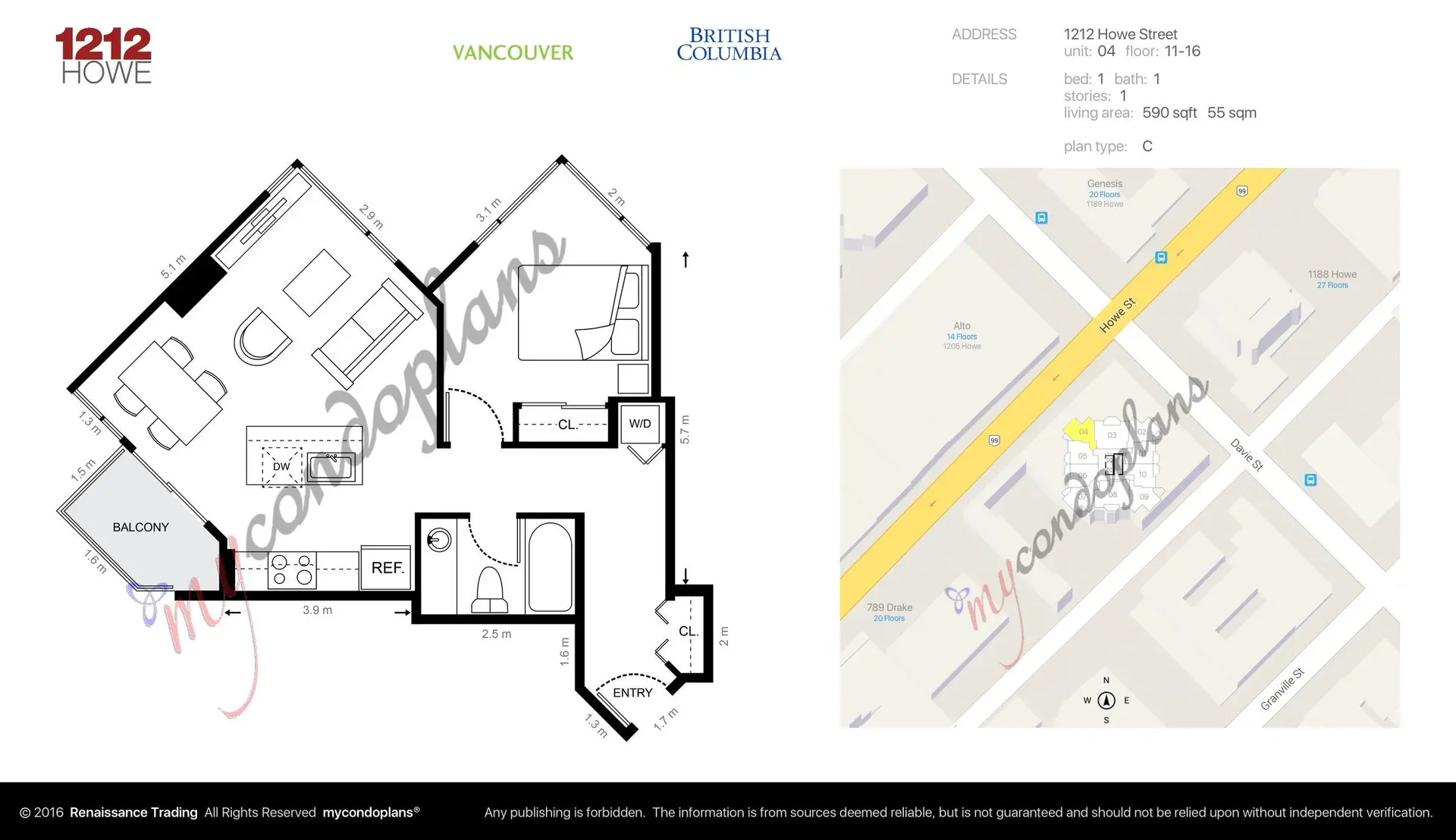 #1504 1212 Howe Street - Image 12