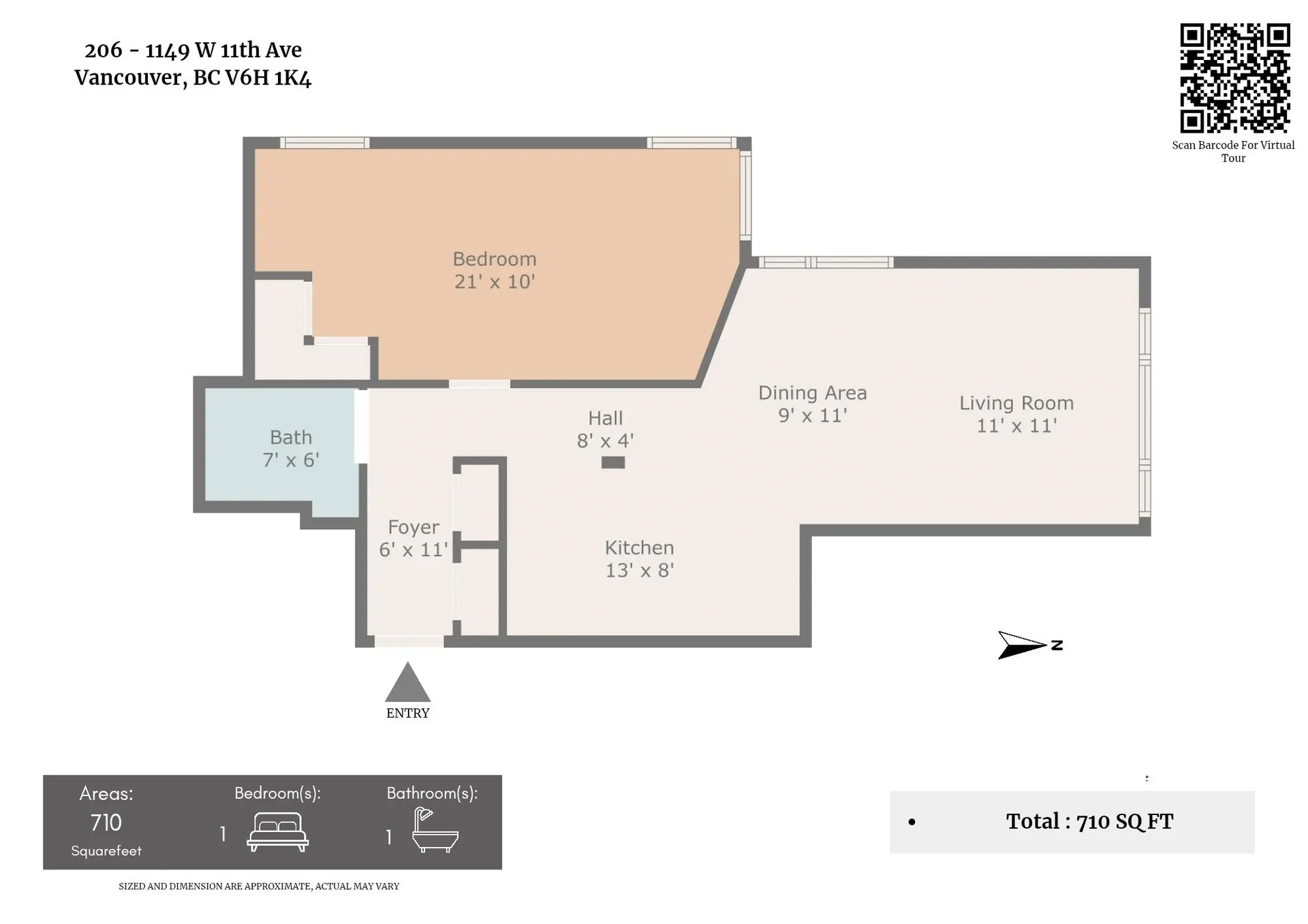 Property at #206 1149 W 11TH AVENUE, Vancouver, BC